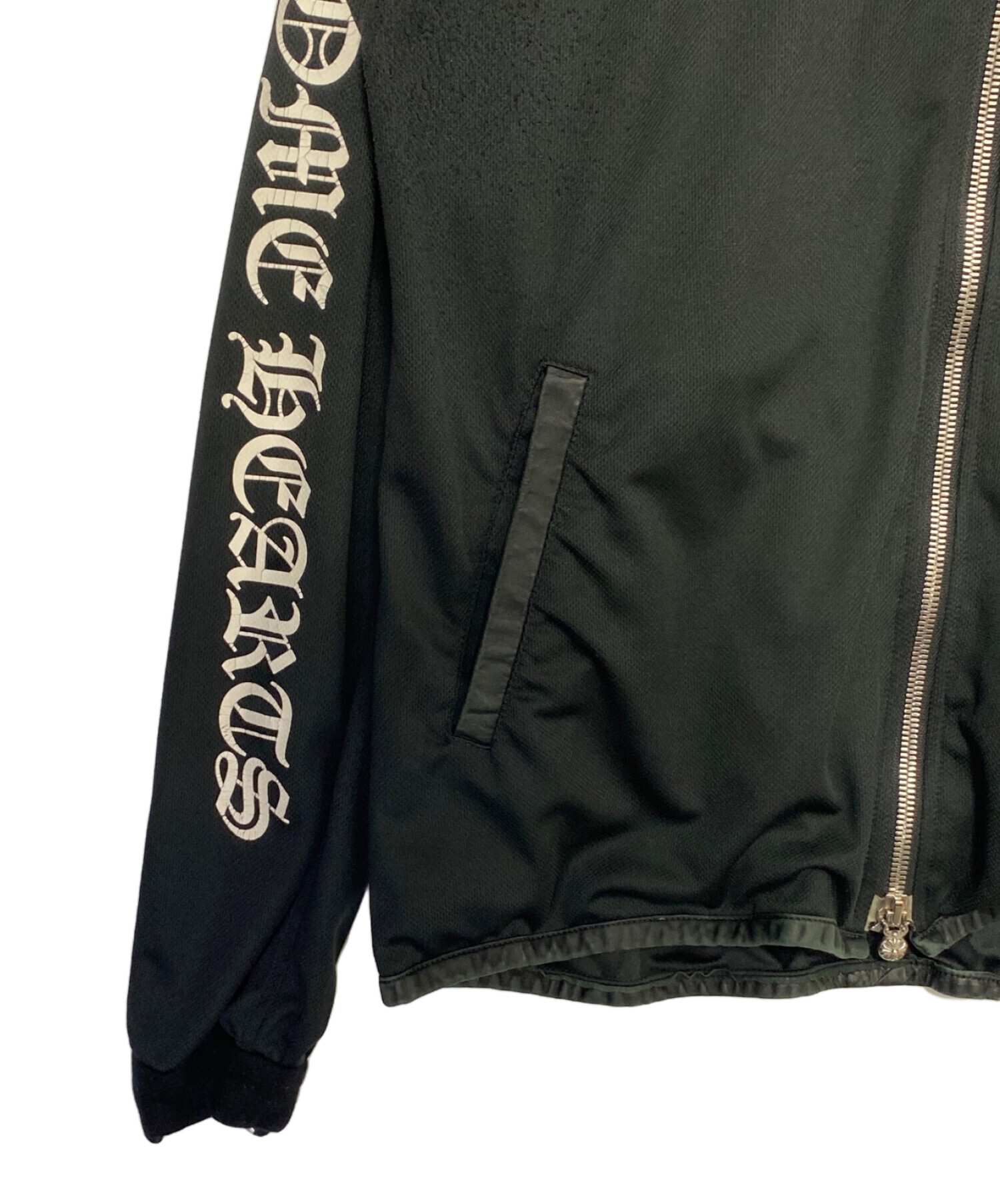 CHROME HEARTS ブラックジャケット 中古・古着通販】CHROME HEARTS (クロムハーツ) レザーパイピング
