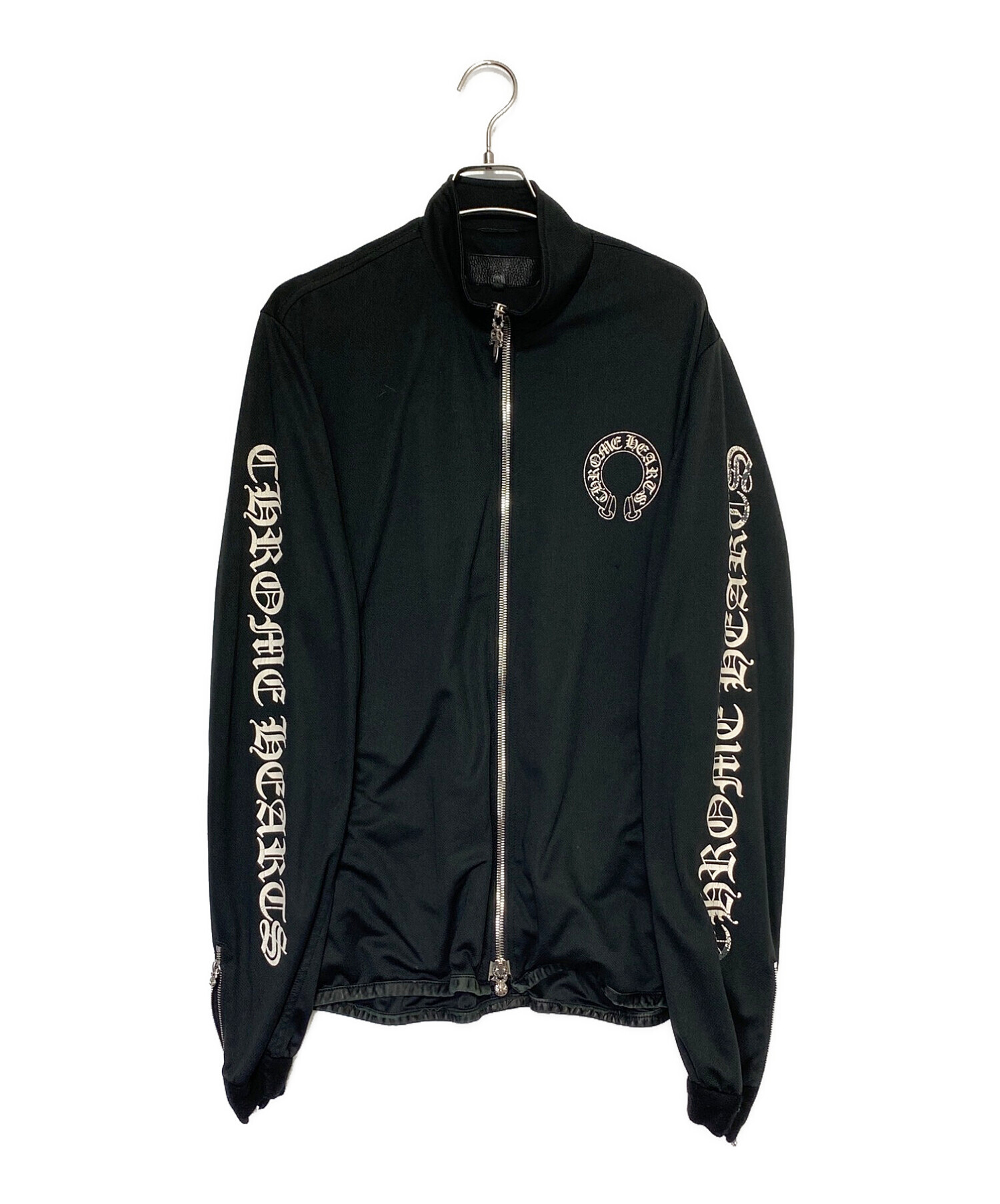CHROME HEARTS ブラックジャケット 中古・古着通販】CHROME HEARTS (クロムハーツ) レザーパイピング
