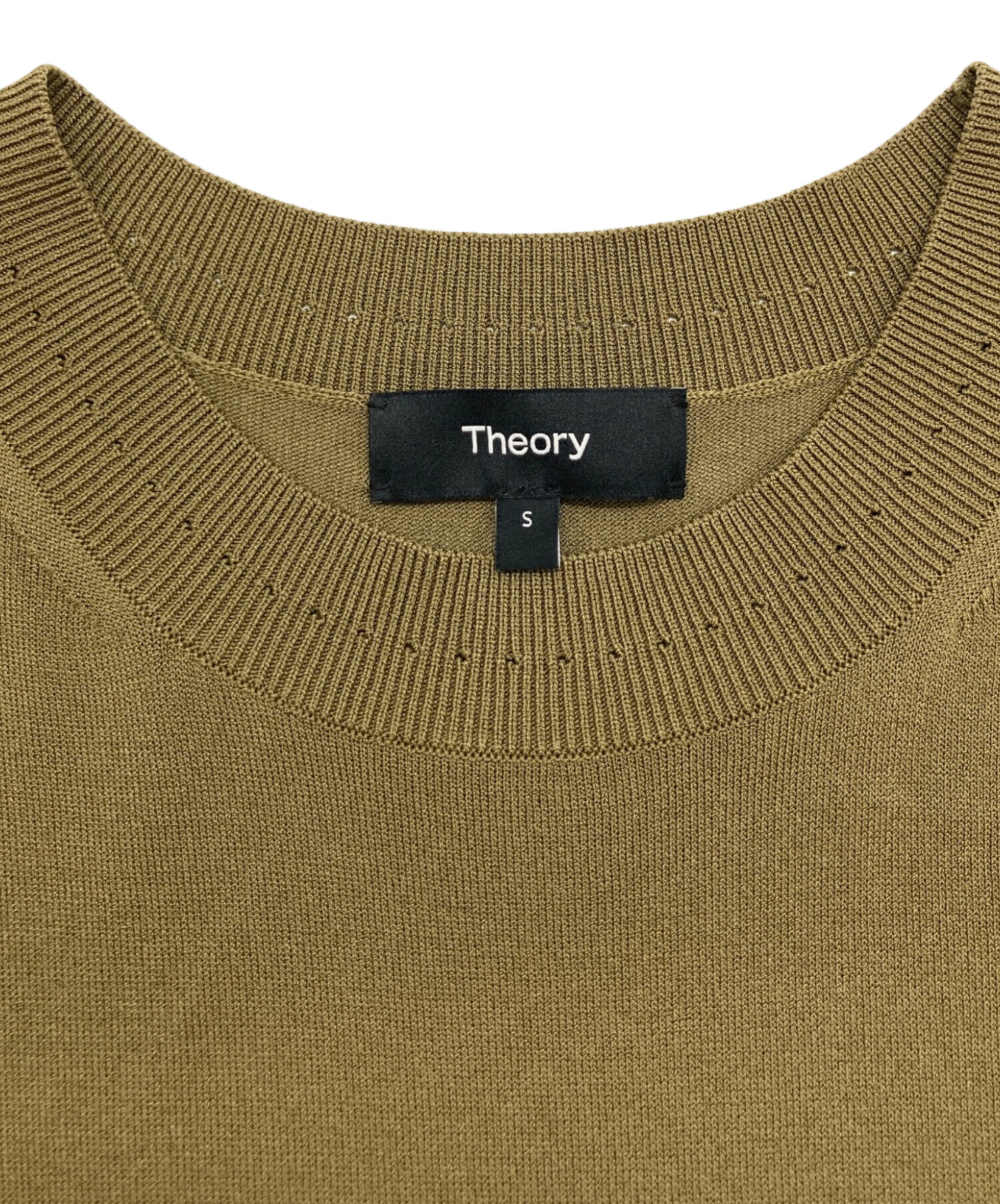 中古・古着通販】theory (セオリー) ノースリーブワンピース カーキ