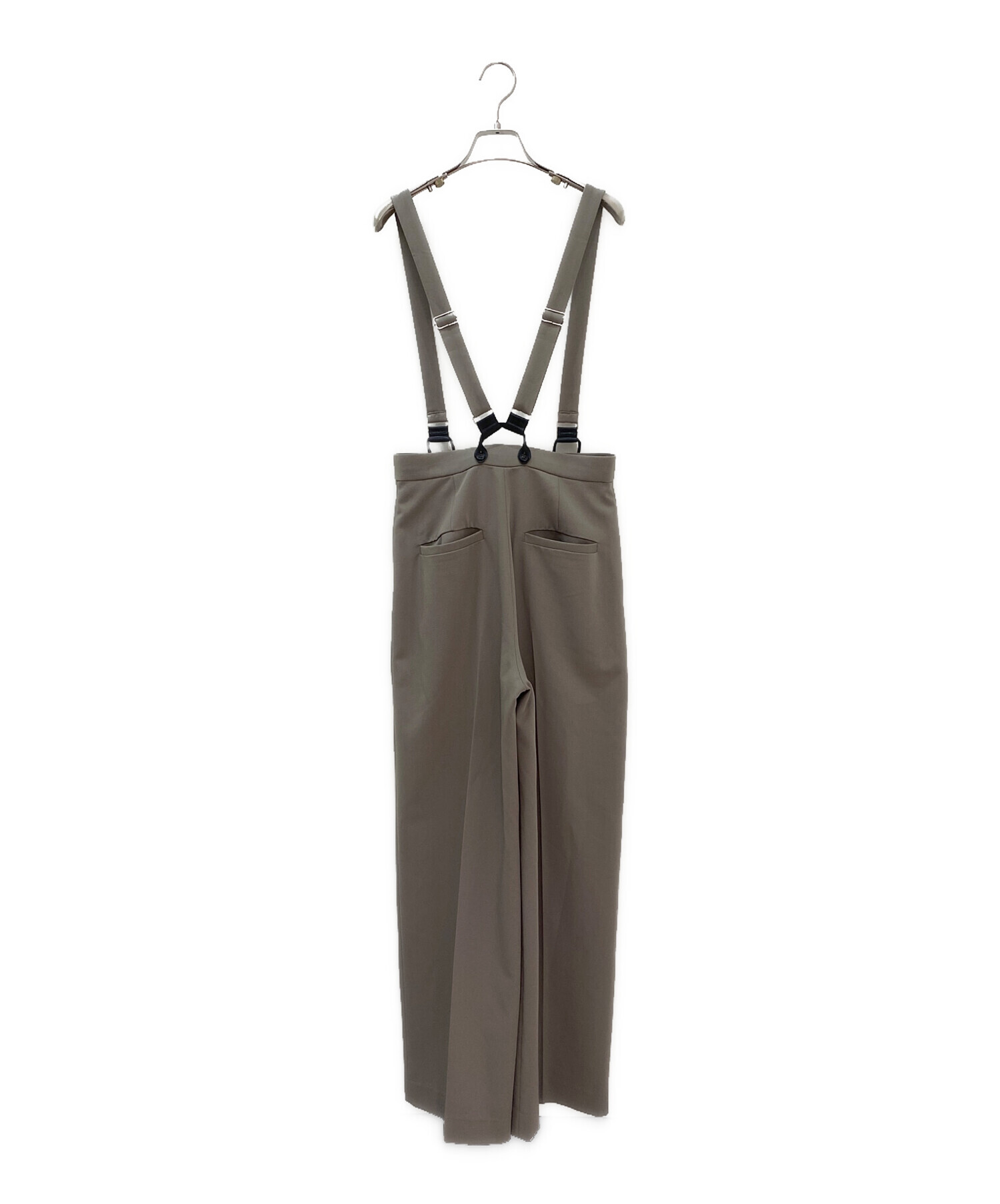 中古・古着通販】CLANE (クラネ) Suspender Wide Pants ライト 中古・古着通販】CLANE (クラネ) Suspender Wide Pants ライト