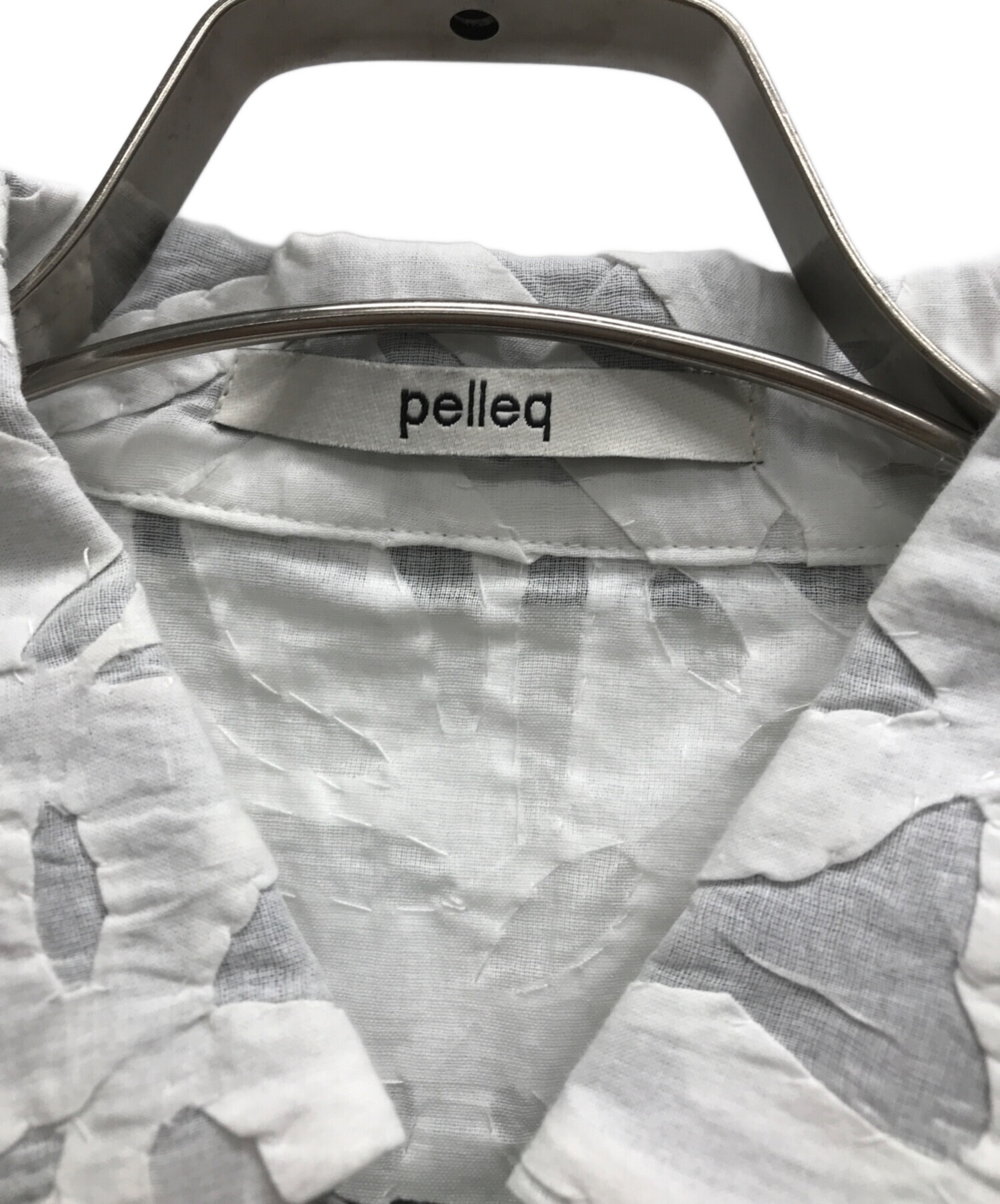 中古・古着通販】pelleq (ペレック) シャツジャケット ホワイト サイズ 