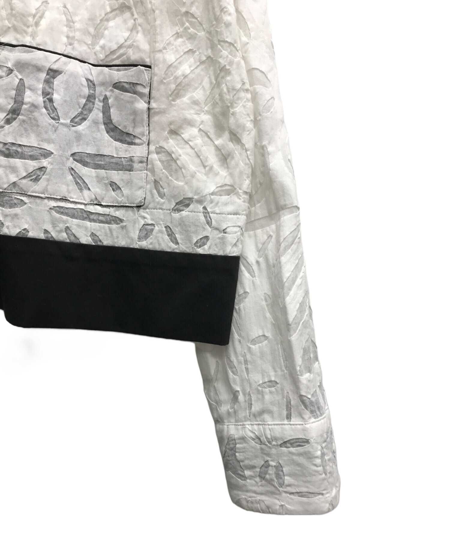 中古・古着通販】pelleq (ペレック) シャツジャケット ホワイト サイズ 