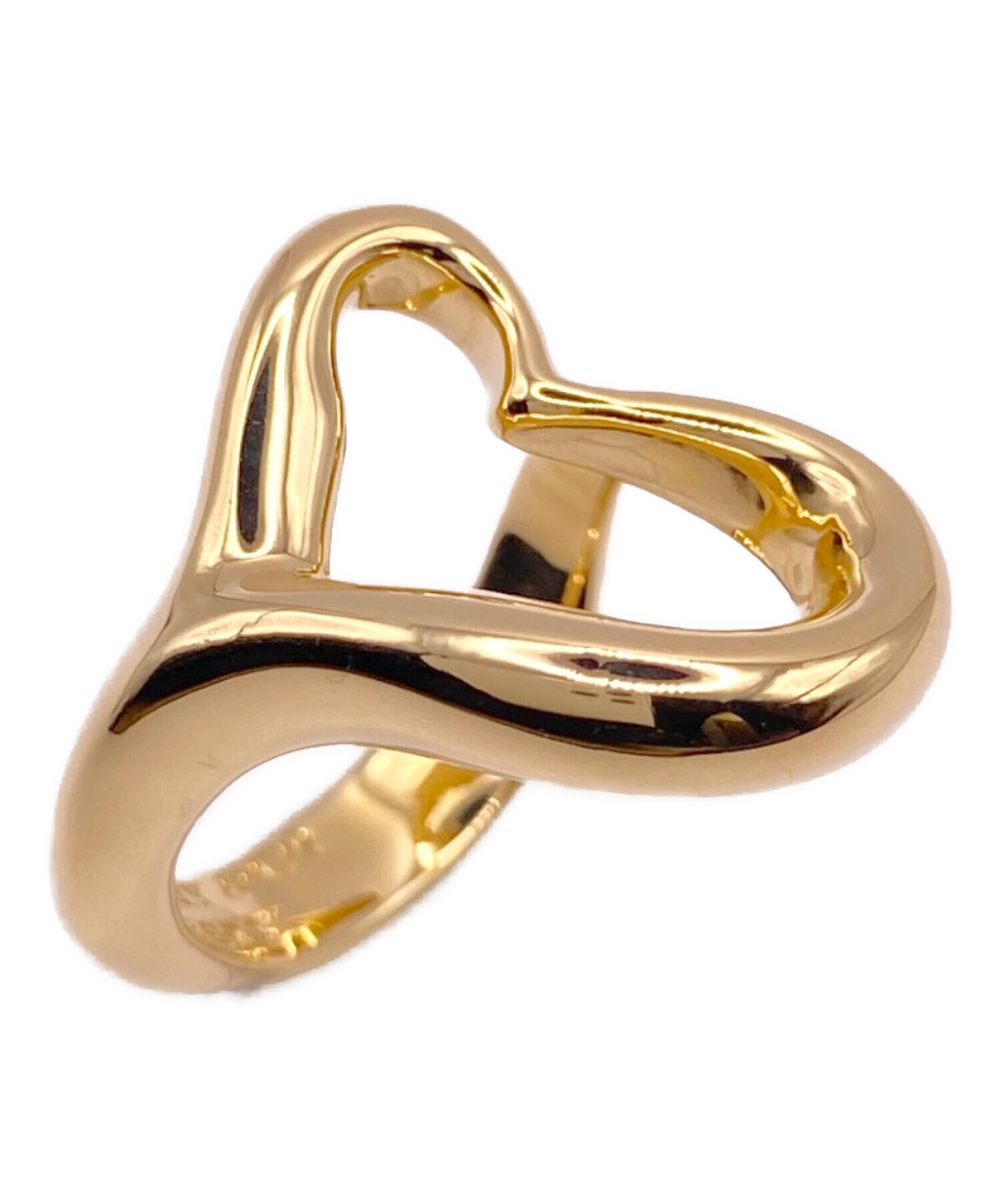 TIFFANY&Co. ティファニー オープンハート リング・指輪 K18ピンク