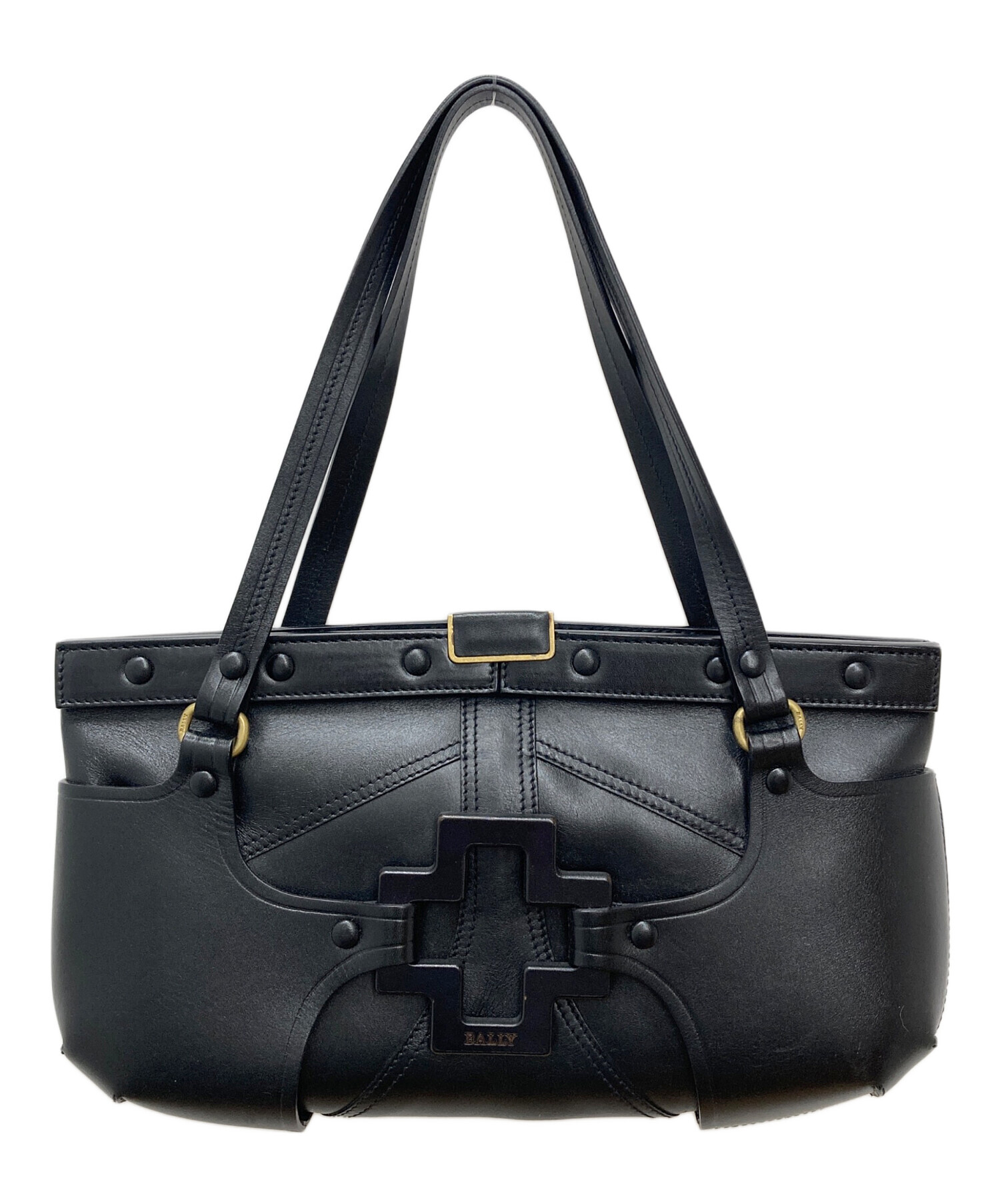 BALLY バリー 黒 ブラック ハンドバック ショルダーバック 本革 BALLY
