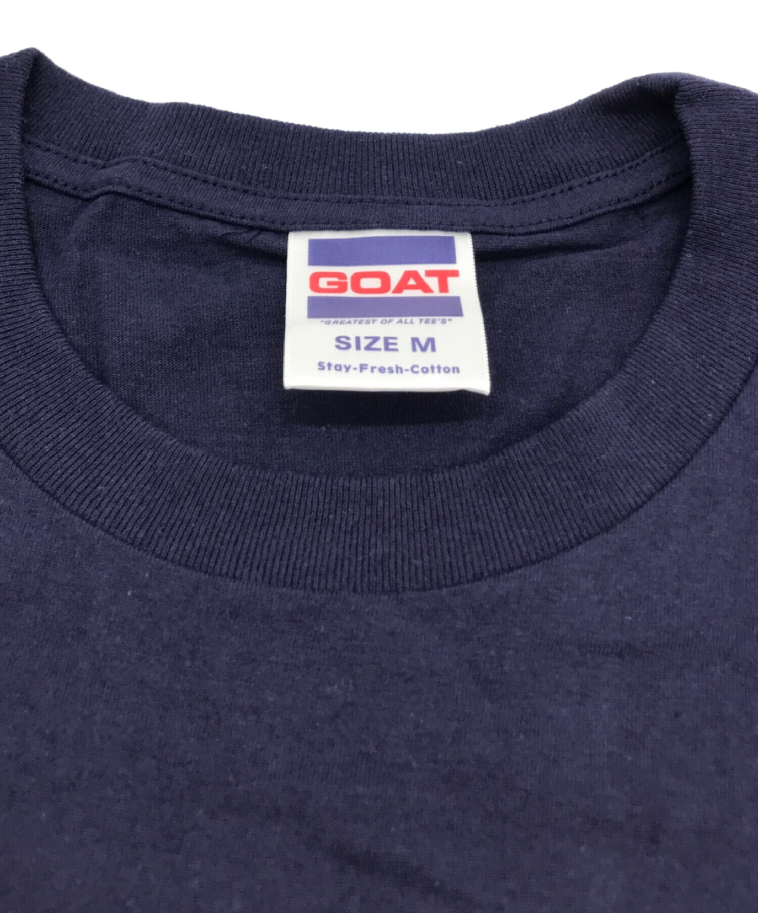 中古・古着通販】UNTRACE (アントレース) ロゴTシャツ ネイビー サイズ 