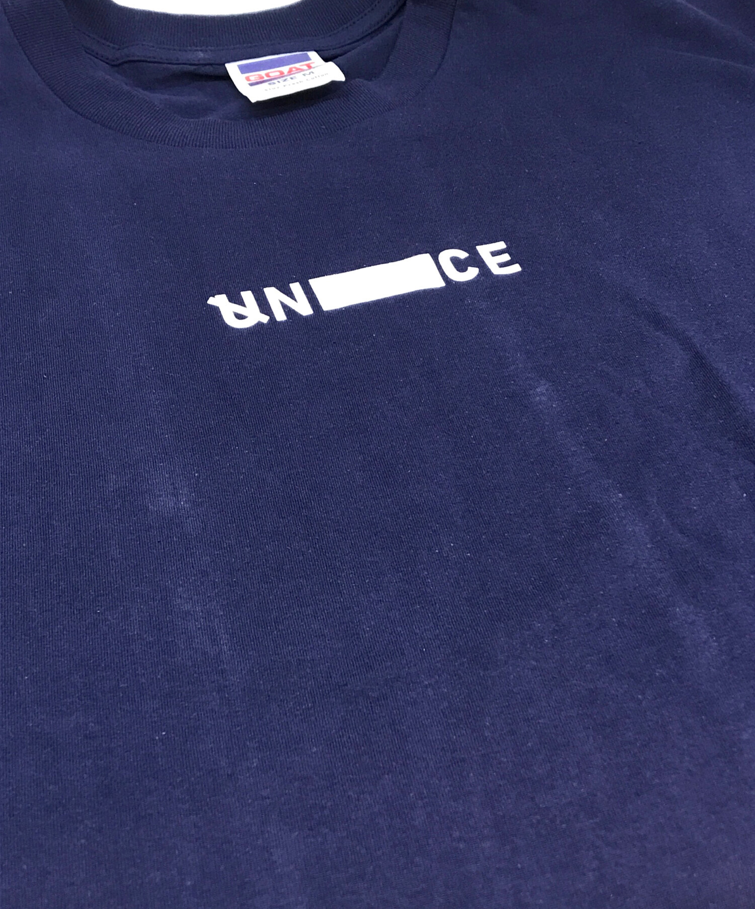 UNTRACE アントレース カジュアルシャツ メンズ 【古着】【中古】 中古・古着通販】UNTRACE (アントレース) ロゴTシャツ ネイビー サイズ