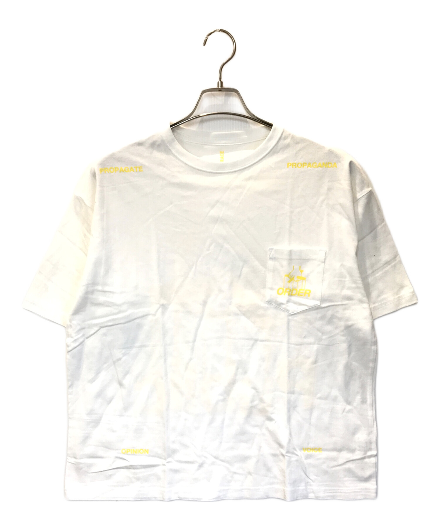 中古・古着通販】UNTRACE (アントレース) ポケットTシャツ ホワイト 