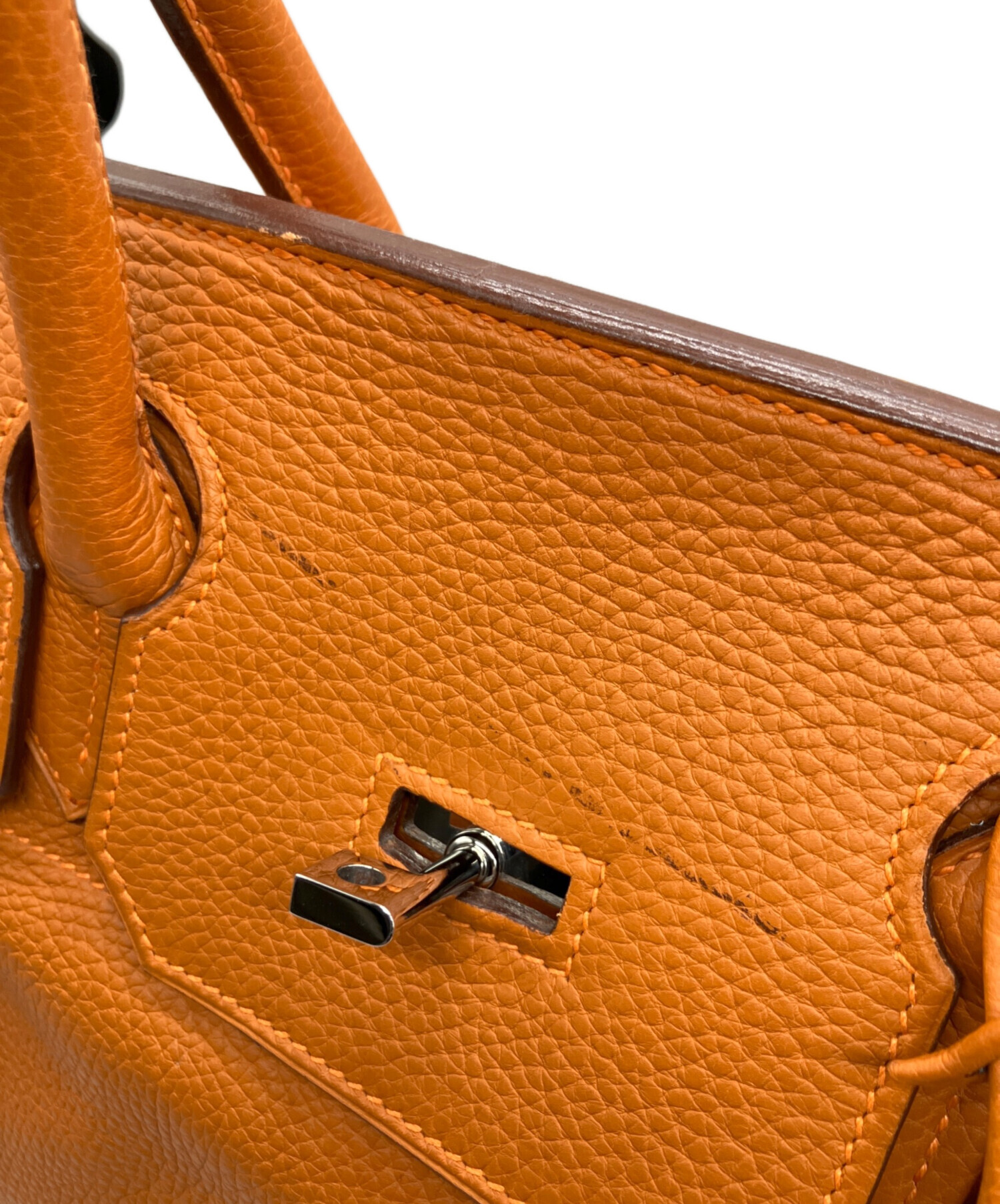 中古・古着通販】HERMES (エルメス) ハンドバッグ オレンジ｜ブランド