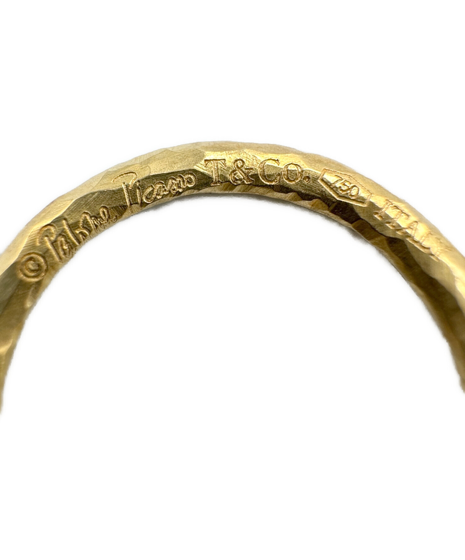 ティファニー　ハマードワイドリング　K18 ティファニー ハマードワイドリング K18 ティファニーハマードワイド