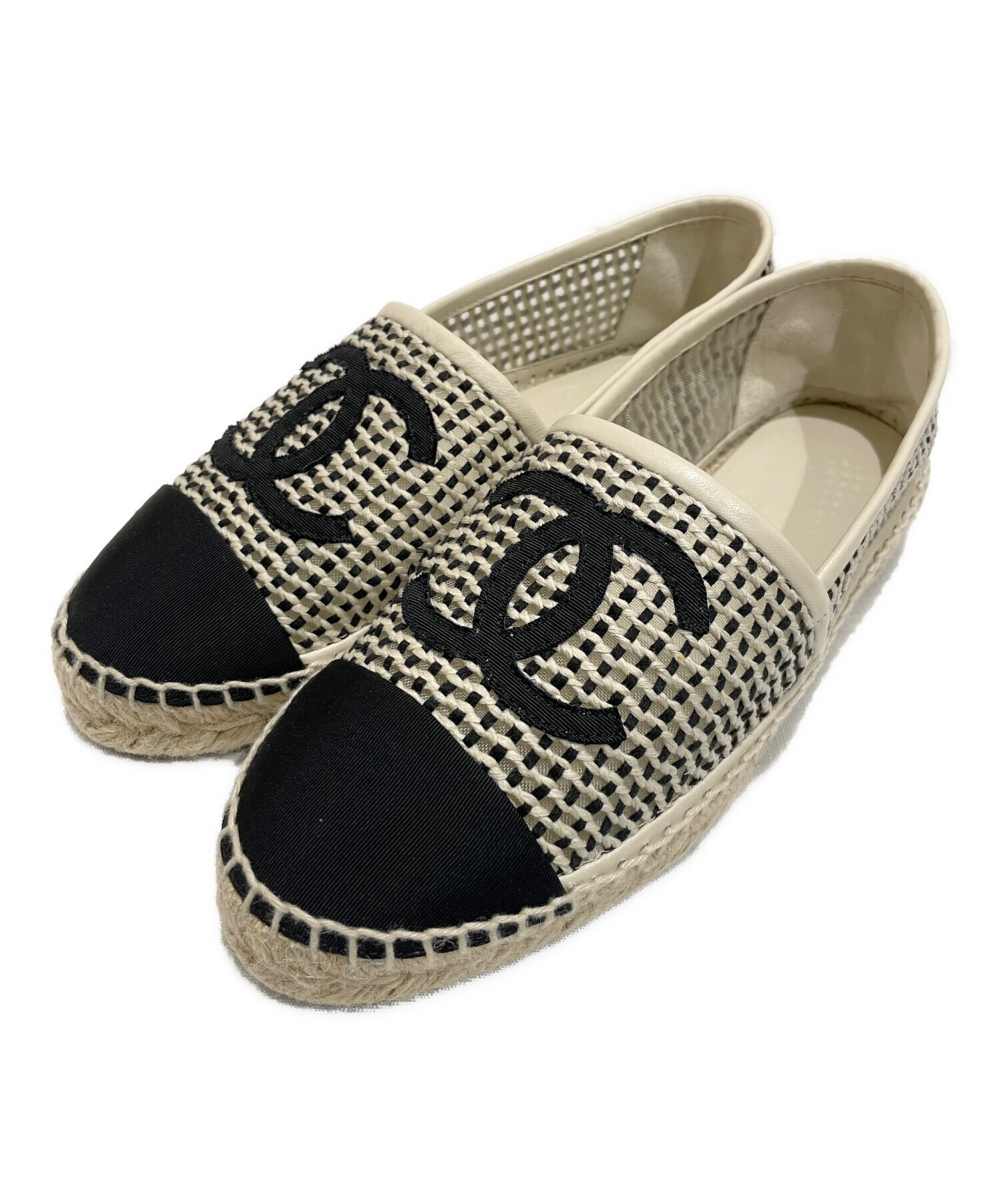 中古・古着通販】CHANEL (シャネル) エスパドリーユスリッポン 