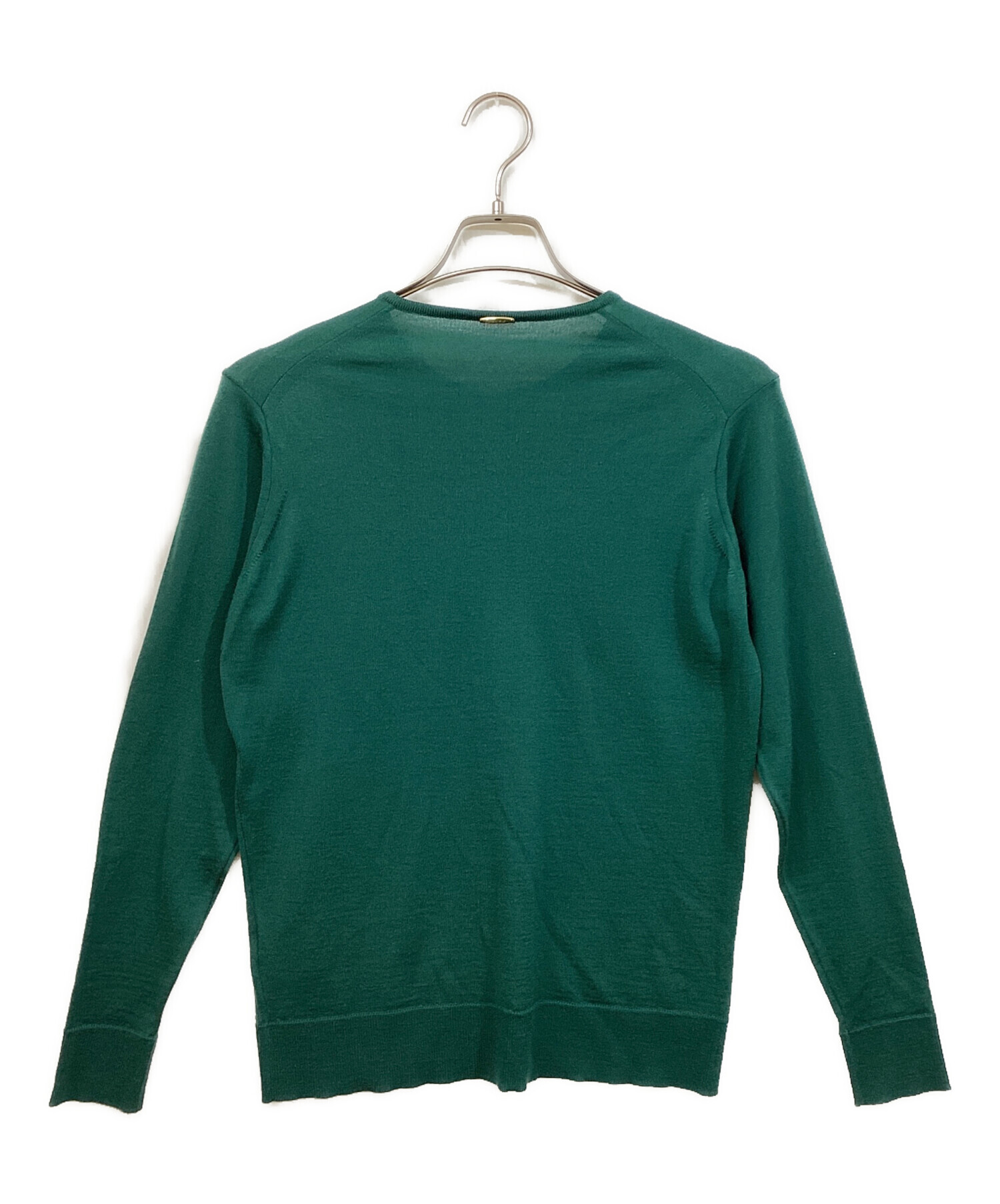 ドゥーズィエムクラス FF クルーネック カーディガン ウール100% 38