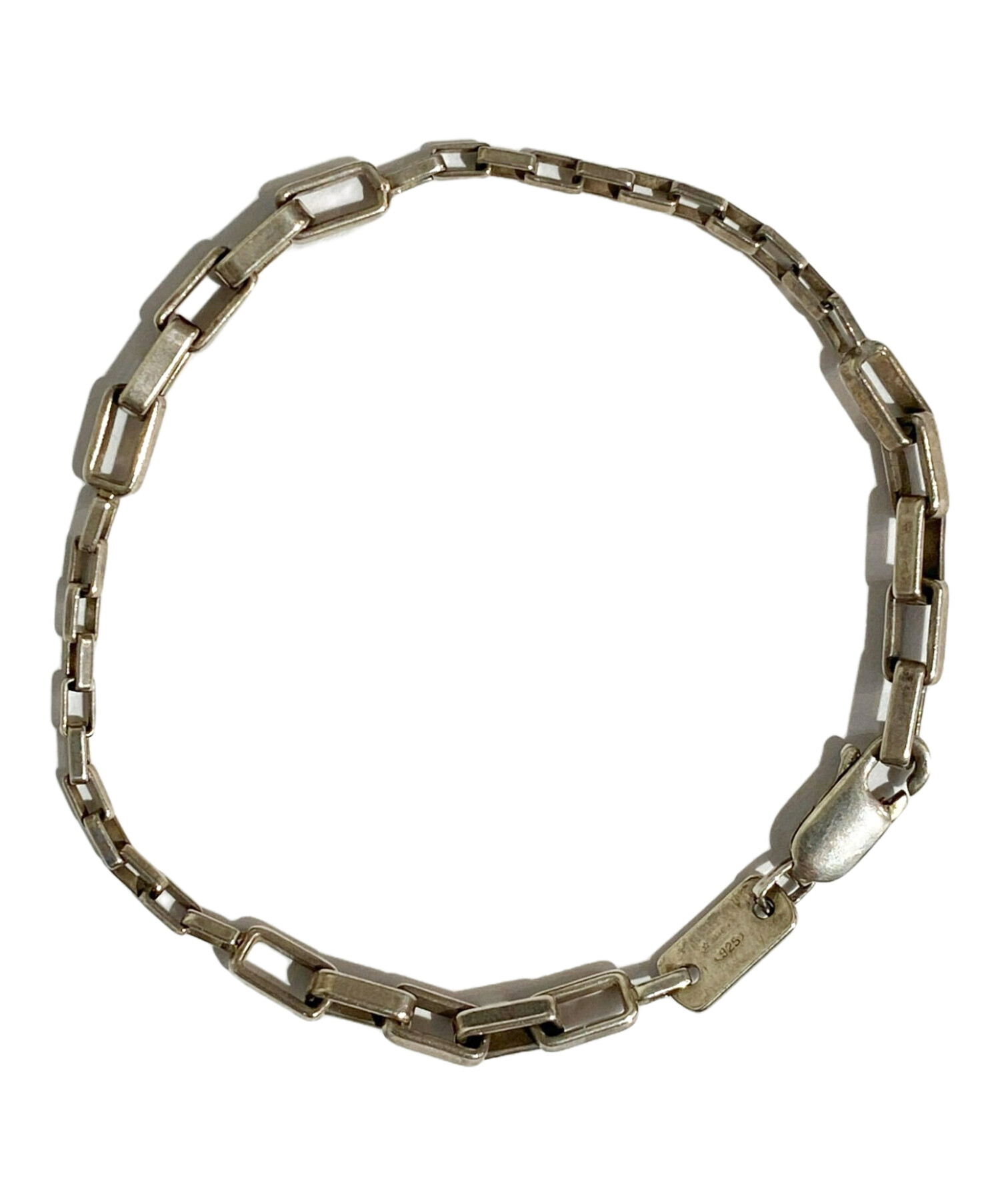 中古・古着通販】GUCCI (グッチ) スクエアチェーンブレスレット サイズ