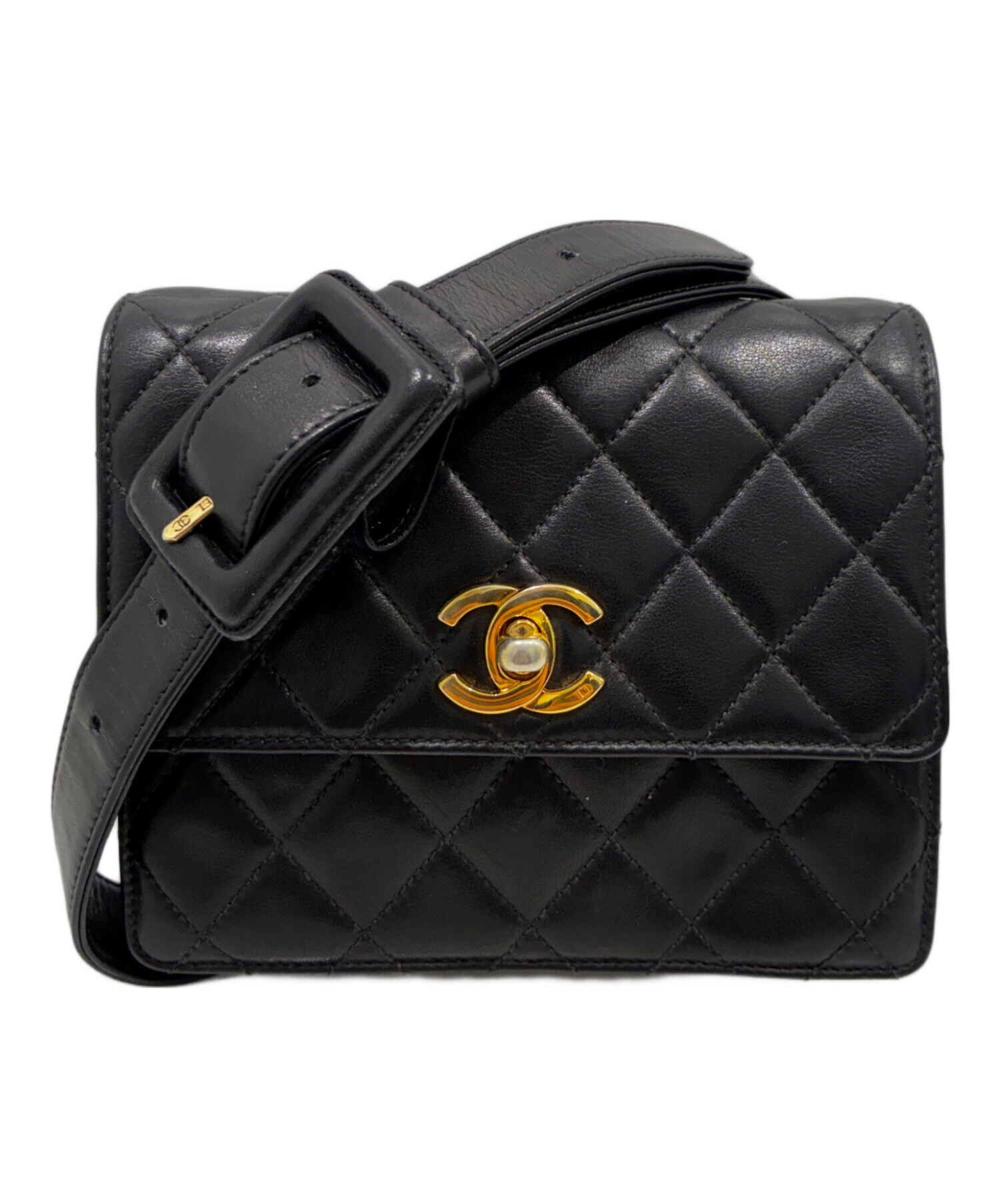 シャネル　CHANEL マトラッセ　ウエストバッグ 中古・古着通販】CHANEL (シャネル) マトラッセウエストバッグ