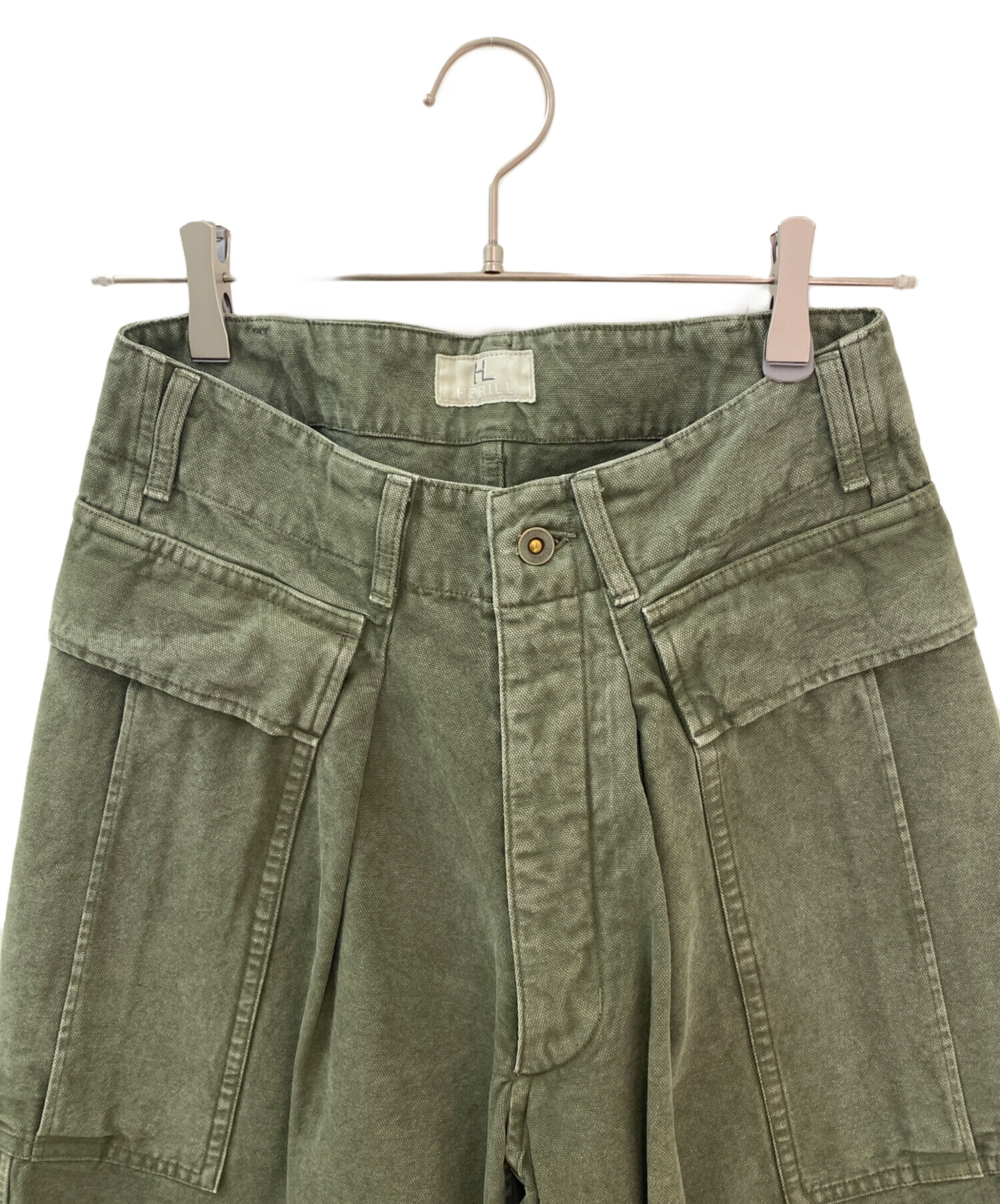 中古・古着通販】HERILL (ヘリル) ヴィンテージ加工カーゴパンツ