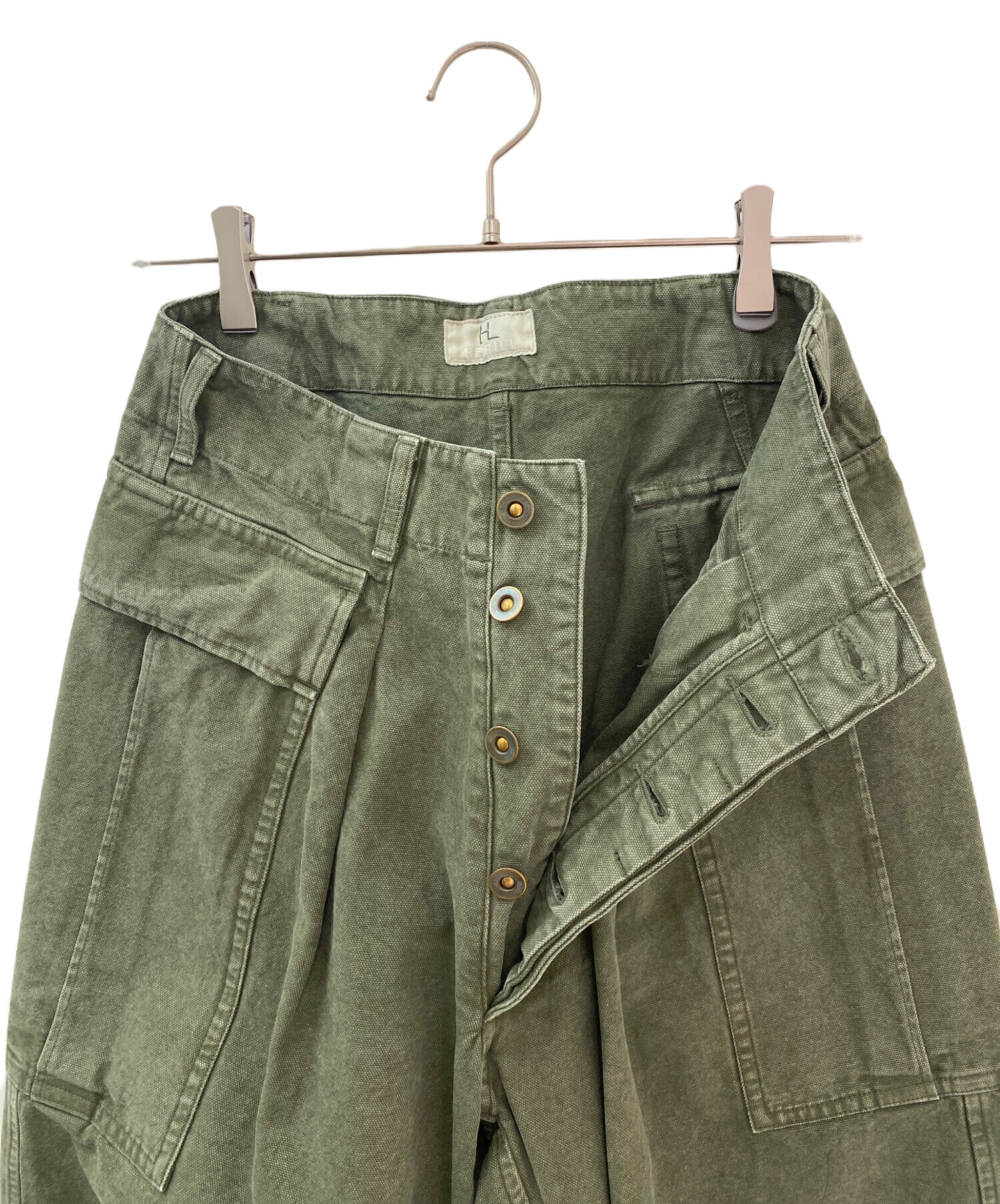中古・古着通販】HERILL (ヘリル) ヴィンテージ加工カーゴパンツ 