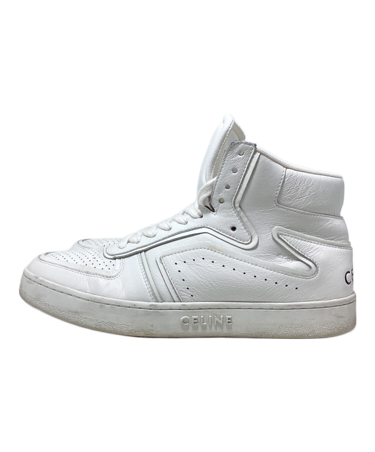 中古・古着通販】CELINE (セリーヌ) ハイカットスニーカー ホワイト