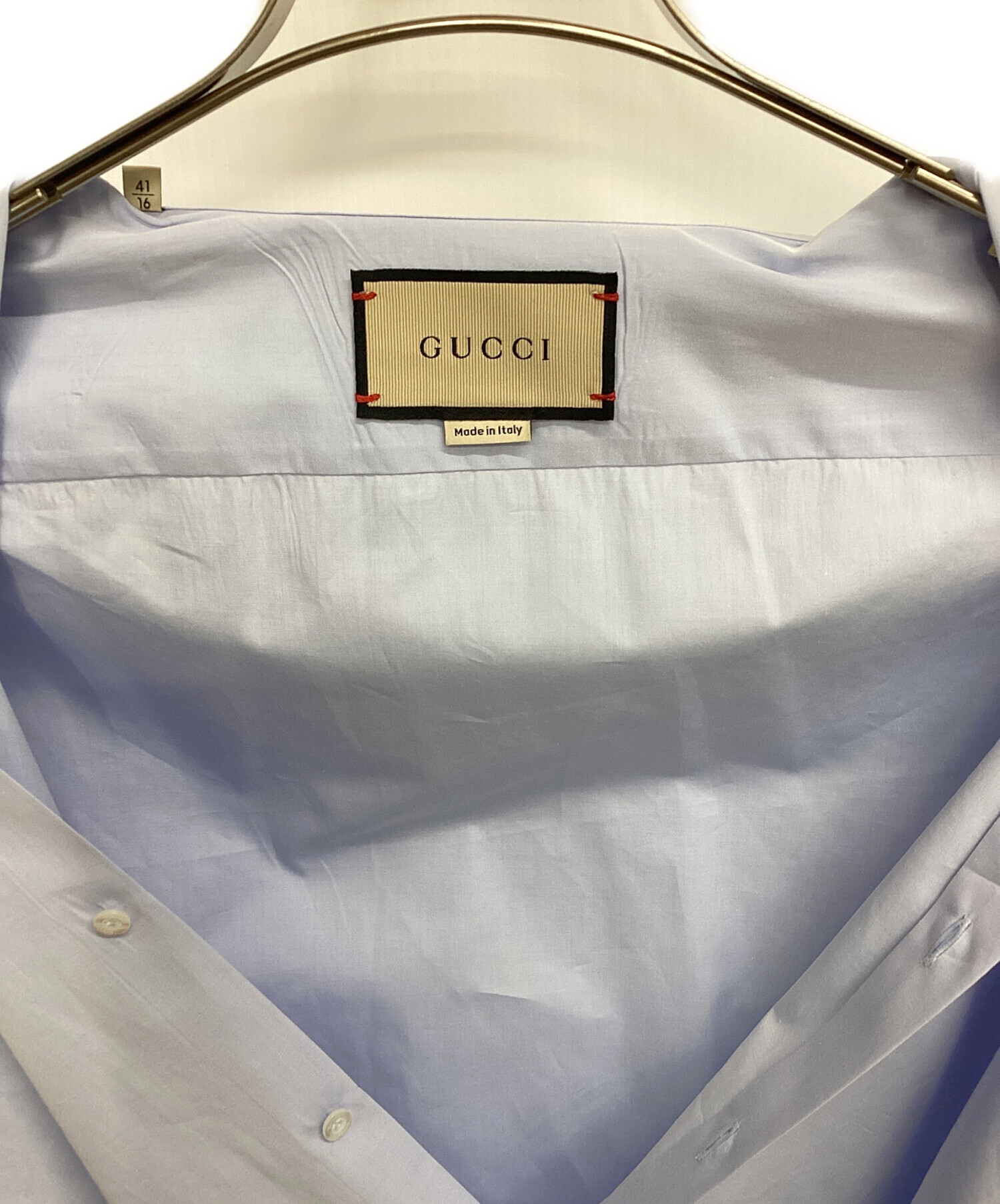 中古・古着通販】GUCCI (グッチ) シャツ スカイブルー サイズ:41