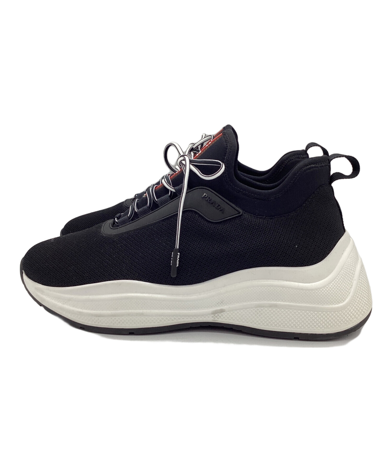 中古・古着通販PRADA PRADA プラダスポーツ スニーカー 37.5 黒 SPORTS 