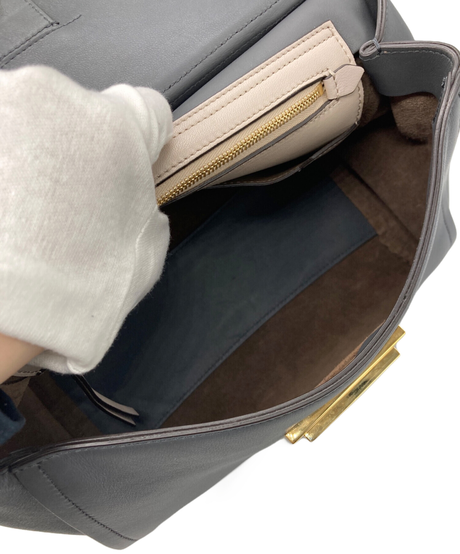 中古・古着通販】GIVENCHY (ジバンシィ) 2WAYショルダーバッグ グレー