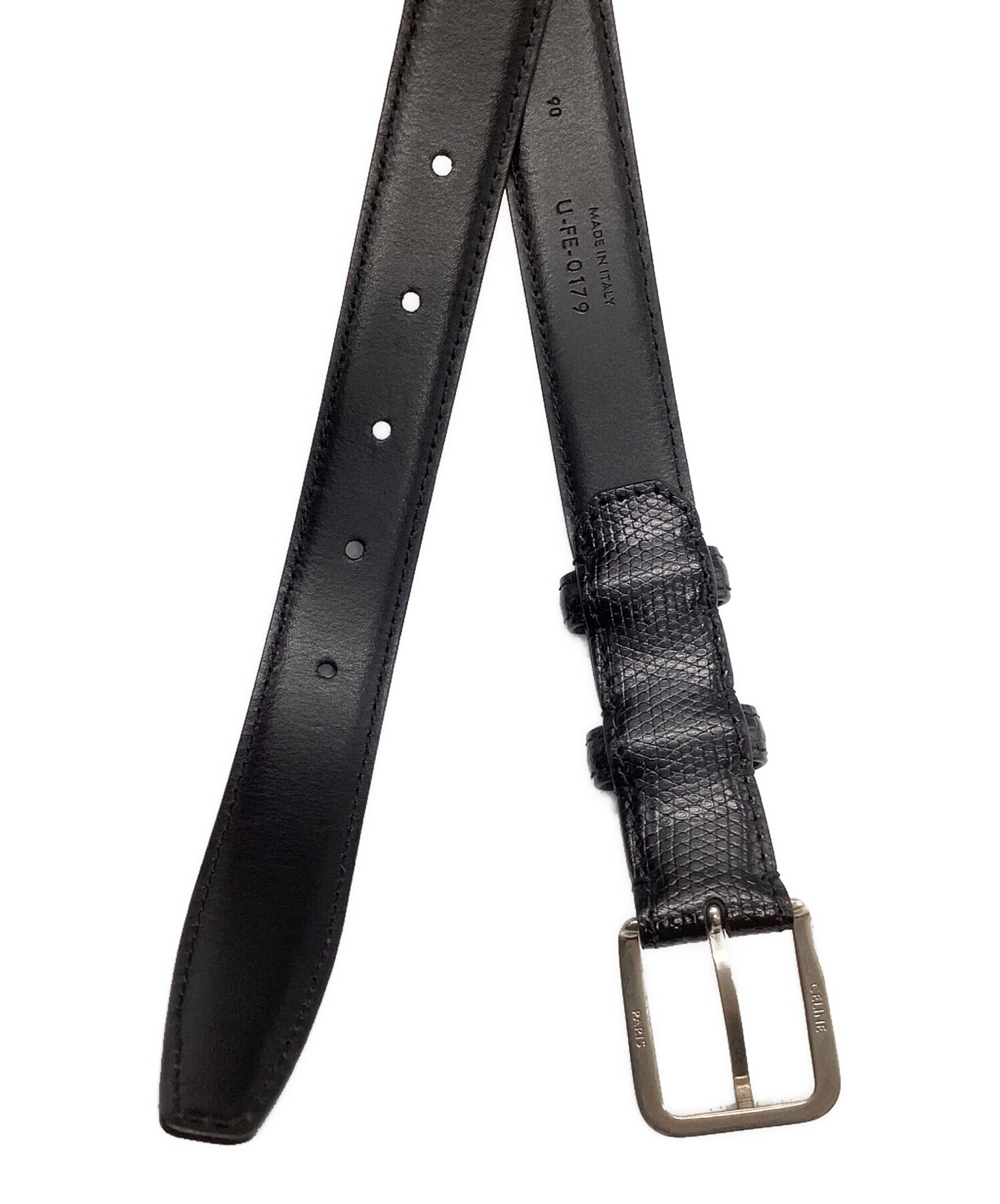 CELINE PARIS セリーヌ ベルト レザー 黒 ブラック B1305 CELINE PARIS セリーヌ ベルト レザー 黒 ブラック B1305 楽天