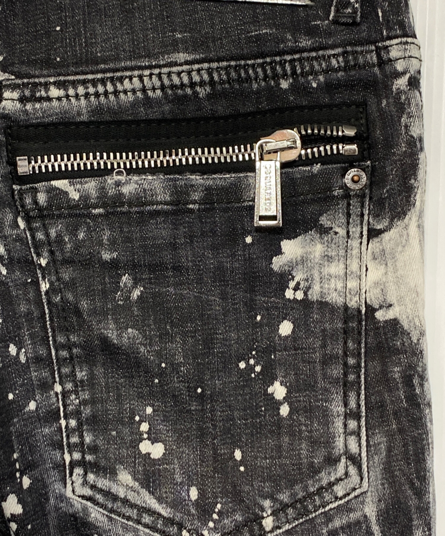 中古・古着通販】DSQUARED2 (ディースクエアード) ブラックデニム 