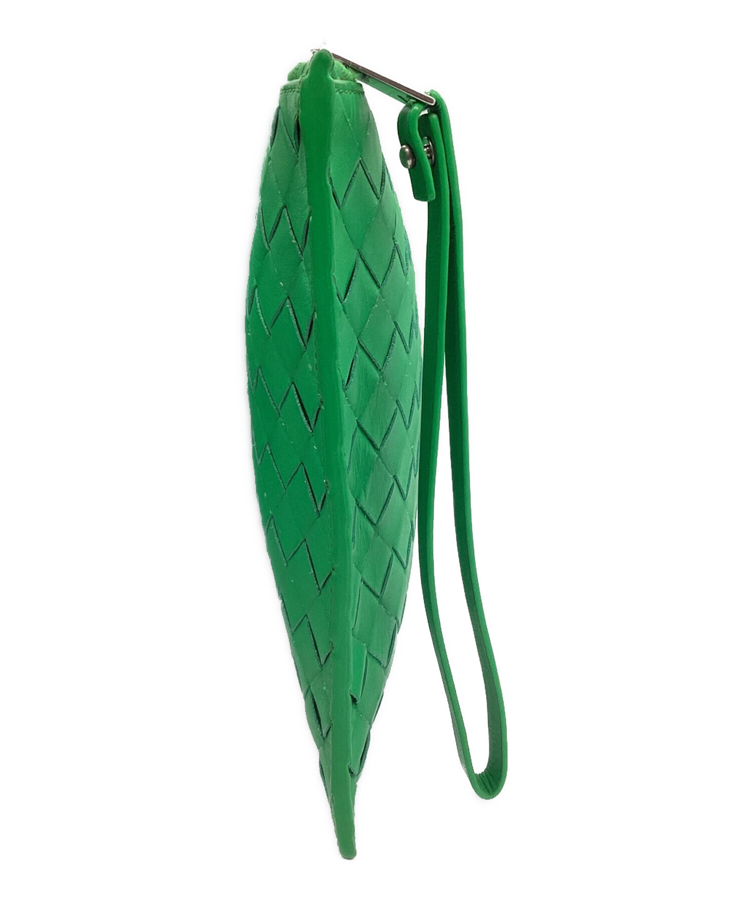 BOTTEGA VENETA ポーチ　中古品 中古・古着通販】BOTTEGA VENETA (ボッテガベネタ) ポーチ グリーン