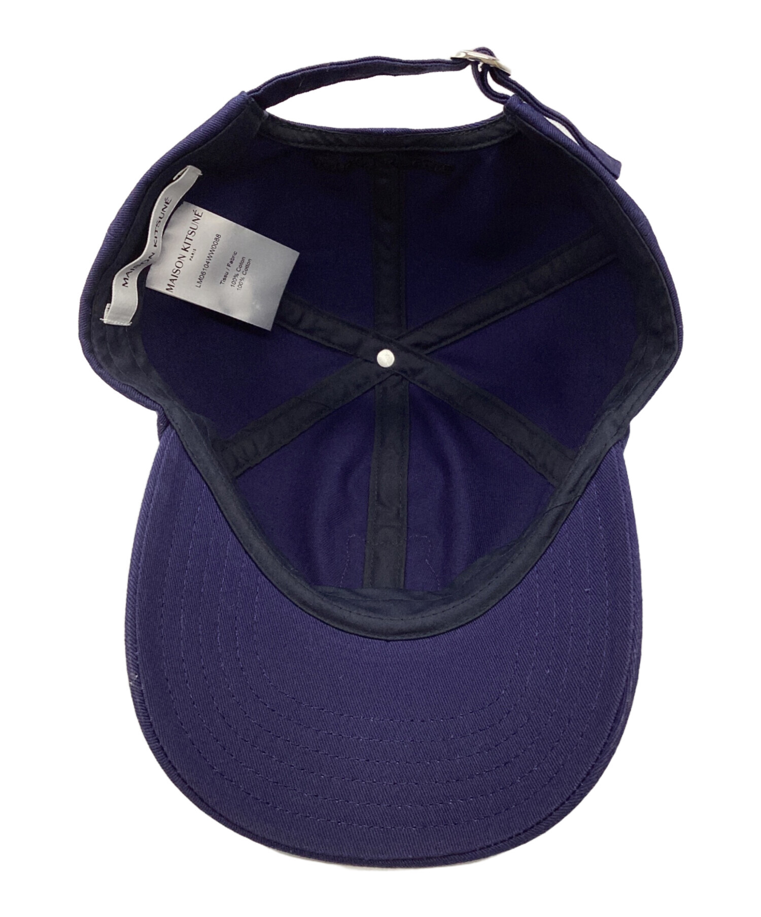 中古・古着通販】MAISON KITSUNE (メゾンキツネ) キャップ ネイビー