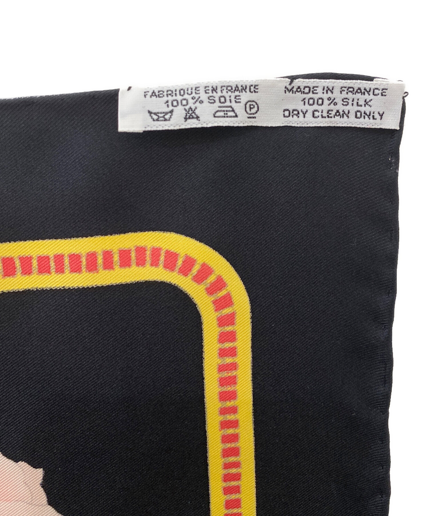 中古・古着通販】HERMES (エルメス) カレ90 ブラック サイズ:90 