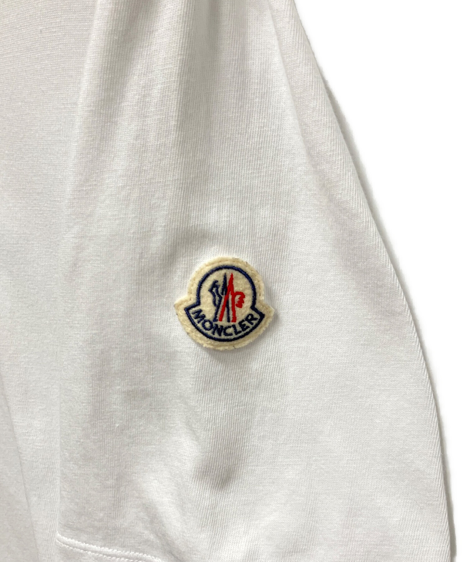 中古・古着通販】MONCLER (モンクレール) ネックロゴプリントTシャツ 