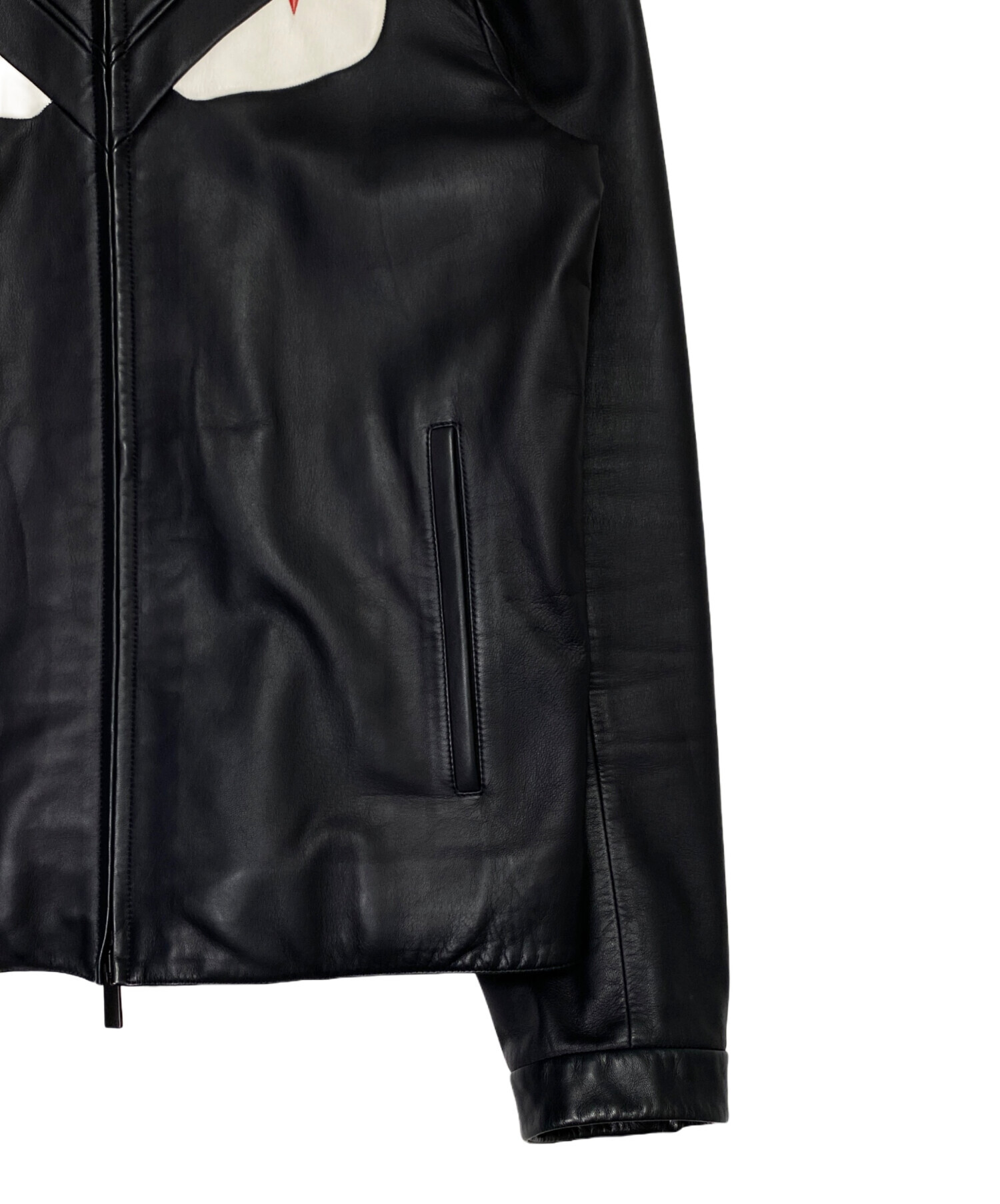 中古・古着通販】FENDI (フェンディ) シングルライダースジャケット