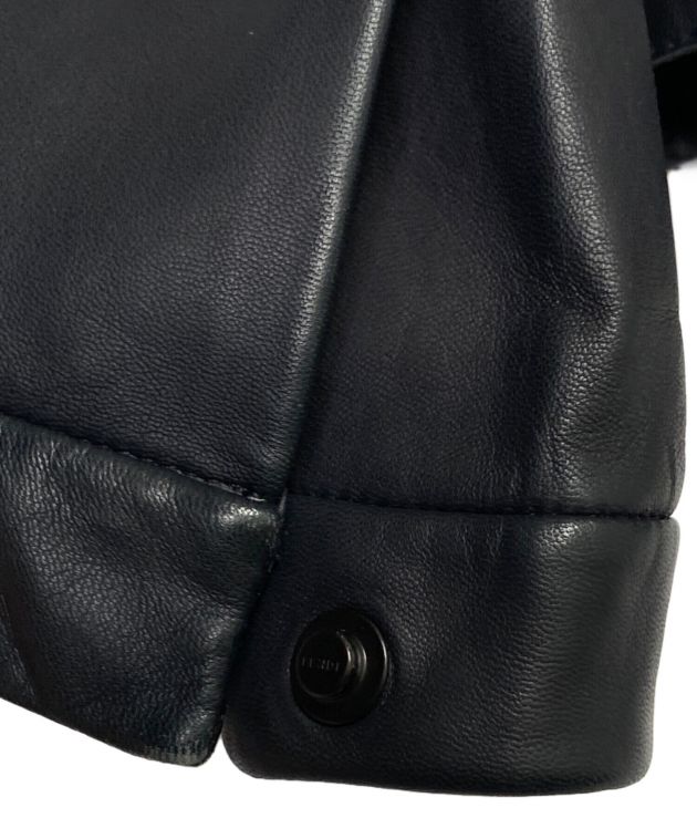 中古・古着通販】FENDI (フェンディ) シングルライダースジャケット