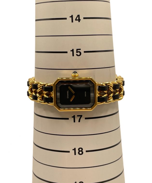 中古・古着通販】CHANEL (シャネル) プルミエール L 黒文字盤 サイズ:L