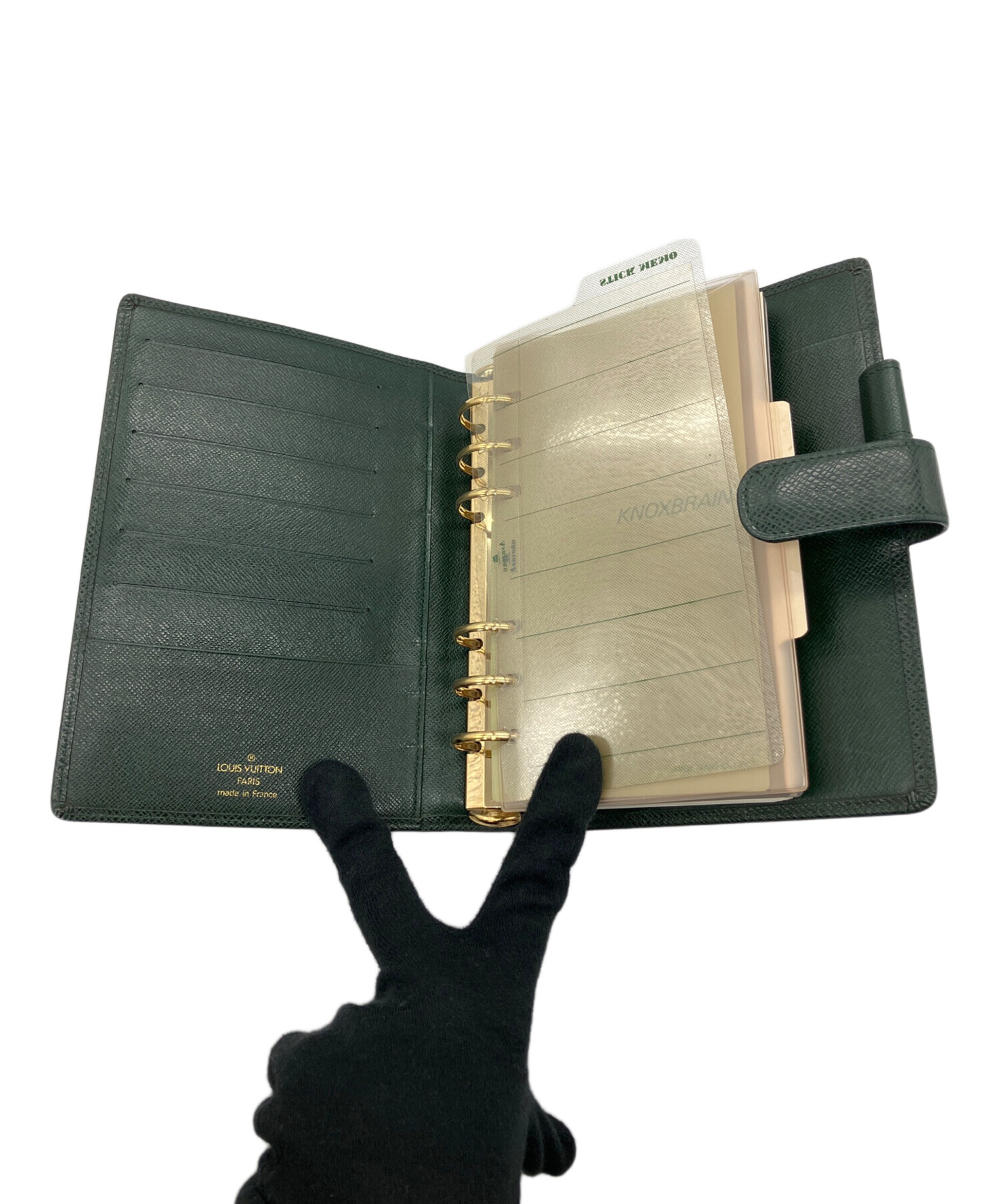 ★ルイ・ヴィトン★LOUISVUITTON★手帳カバー★ほぼ未使用★ 中古・古着通販】LOUIS VUITTON (ルイ ヴィトン) 手帳カバー グリーン