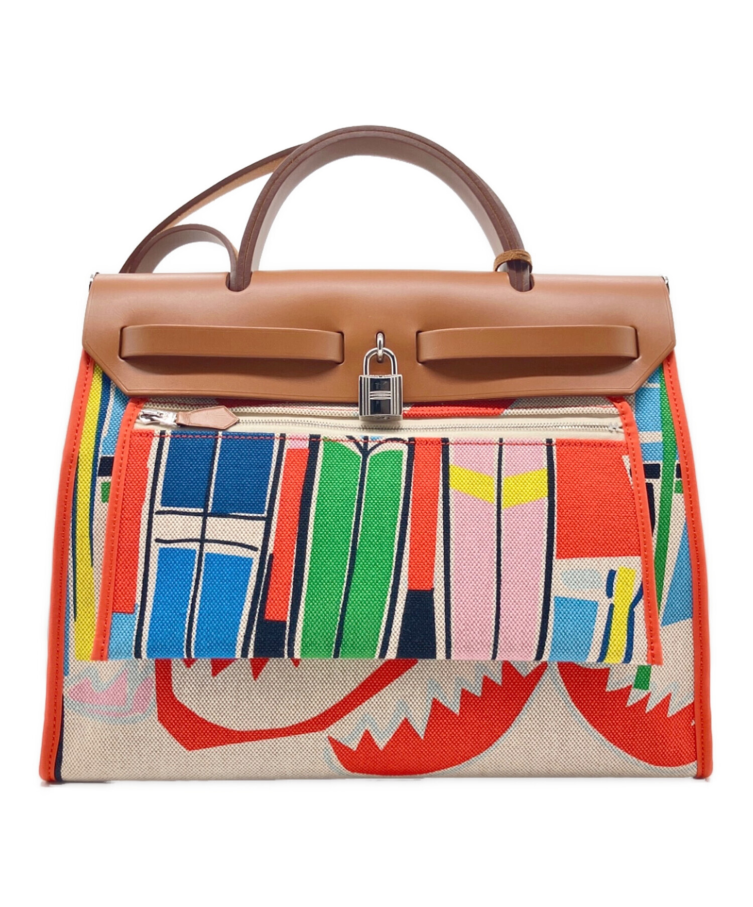 エルメスエールバッグ 中古・古着通販】HERMES (エルメス) エールバッグジップ マルチカラー