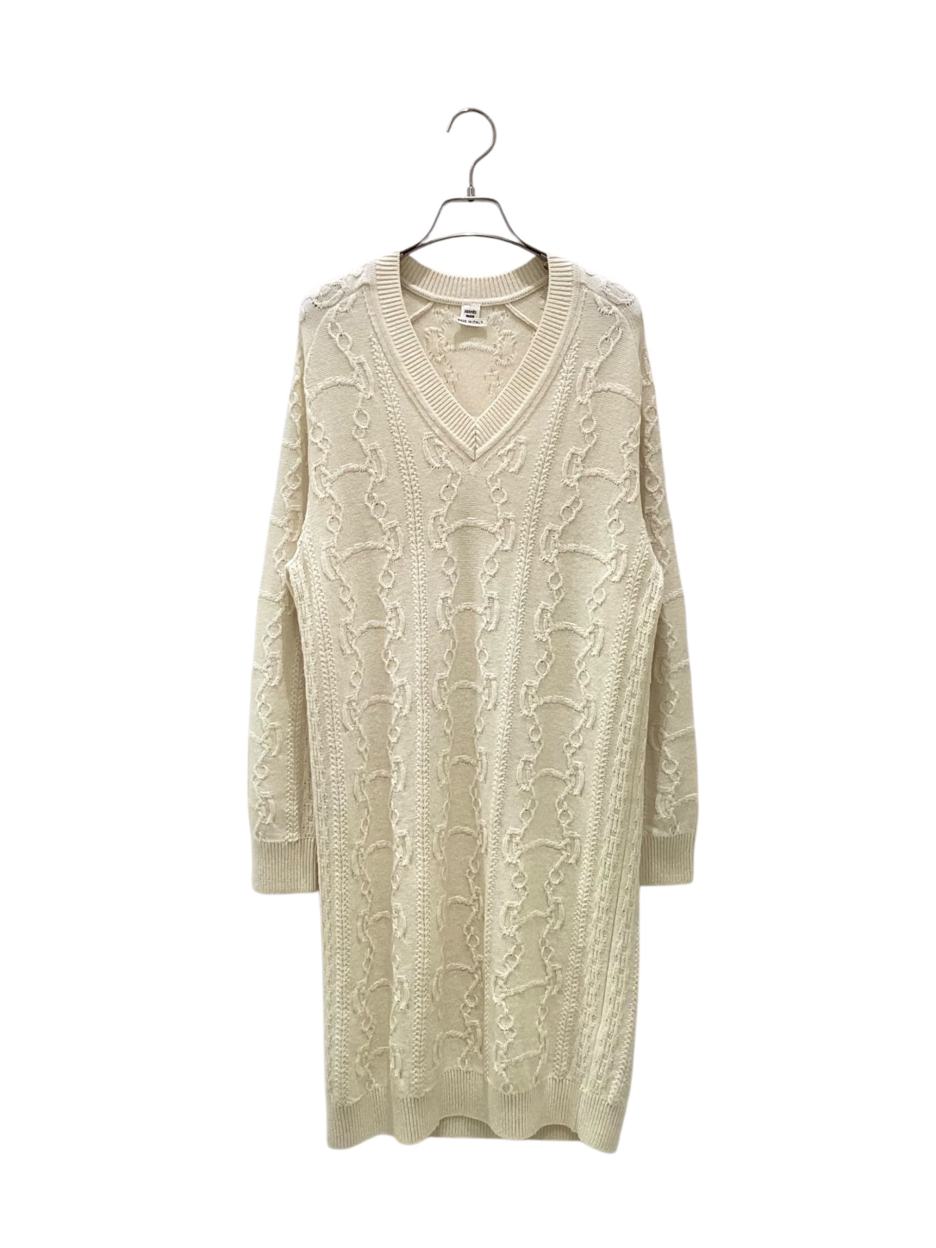 中古・古着通販】HERMES (エルメス) シェーヌダンクル ニット ロング