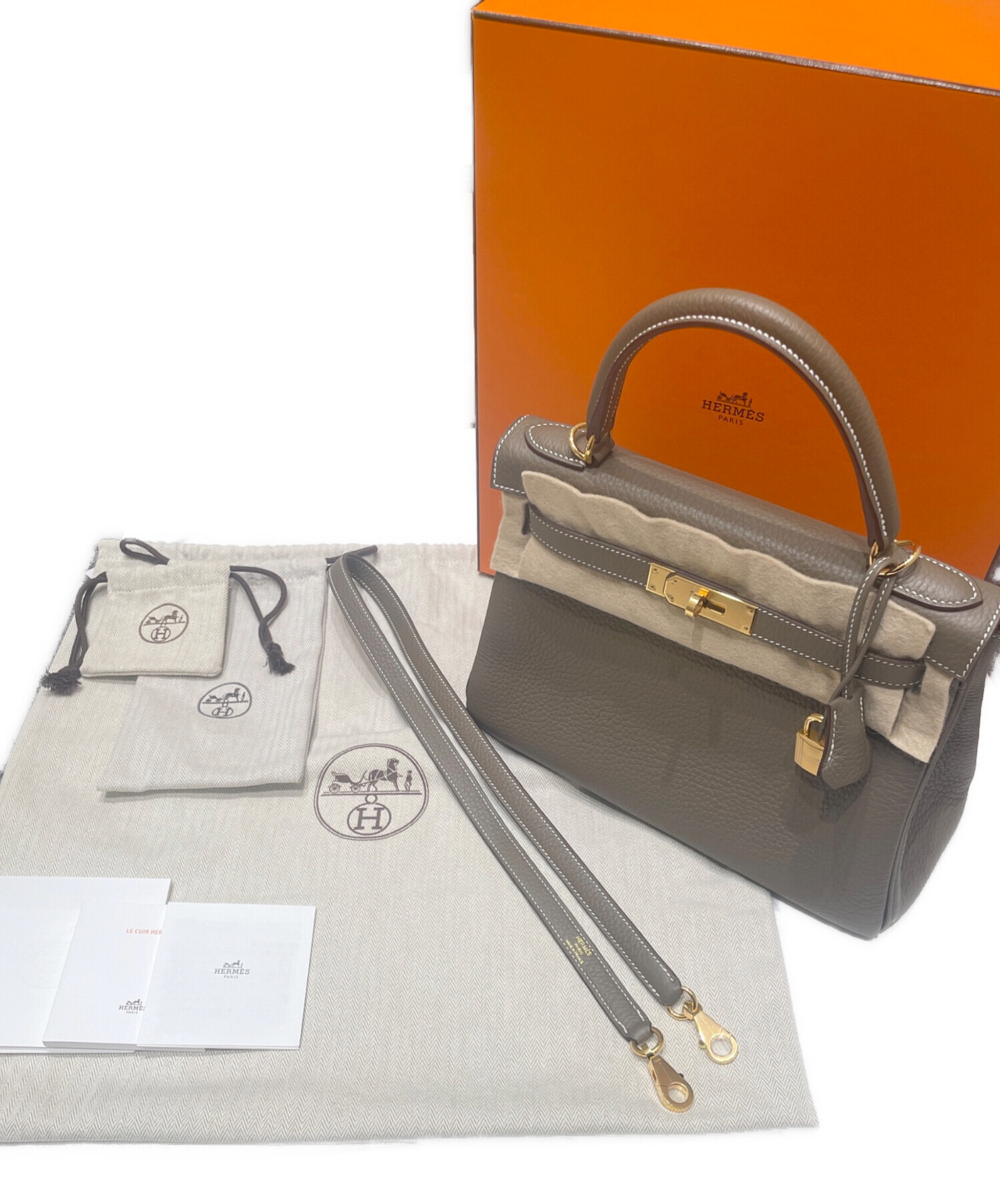 中古・古着通販】HERMES (エルメス) ケリー 28 内縫い/ゴールド金具 