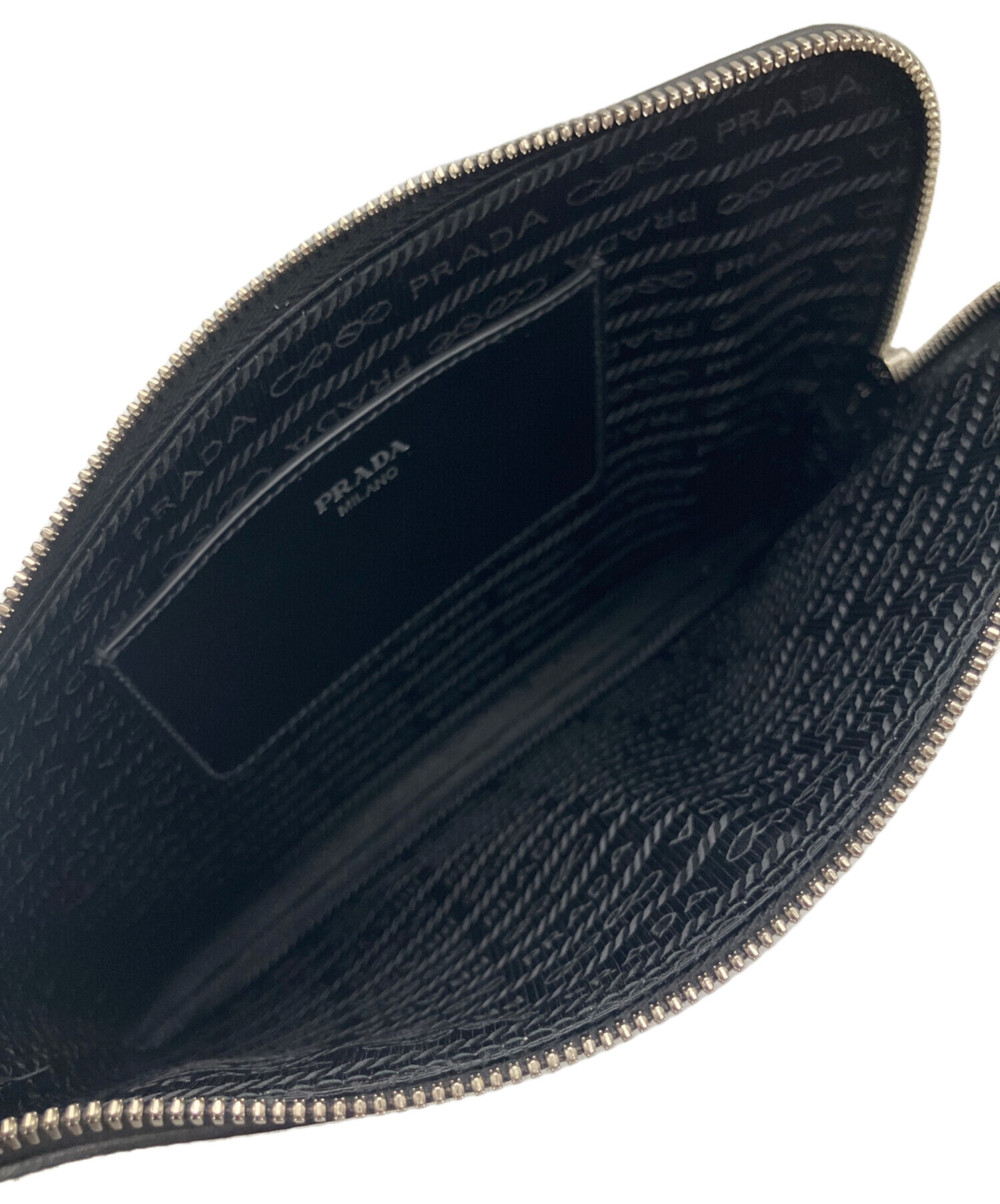 中古・古着通販】PRADA (プラダ) スモール サフィアーノレザー ポーチ