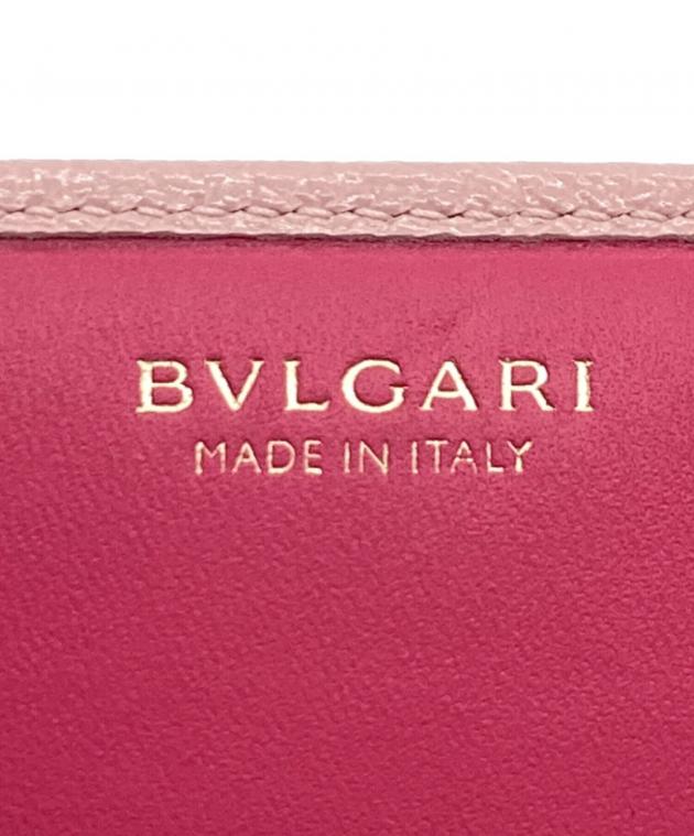 中古・古着通販】BVLGARI (ブルガリ) 長財布 ロゴクリップ ピンク