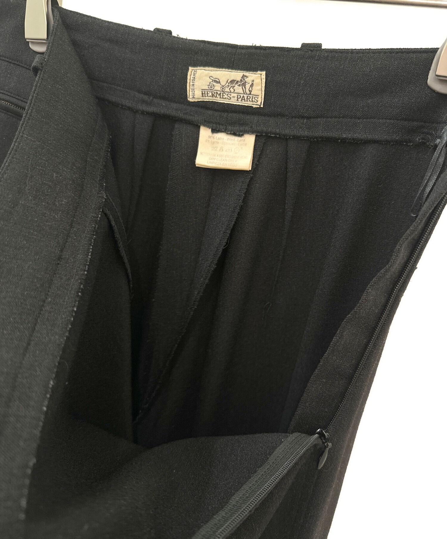 中古・古着通販】HERMES (エルメス) ウールパンツ グレー サイズ:不明 