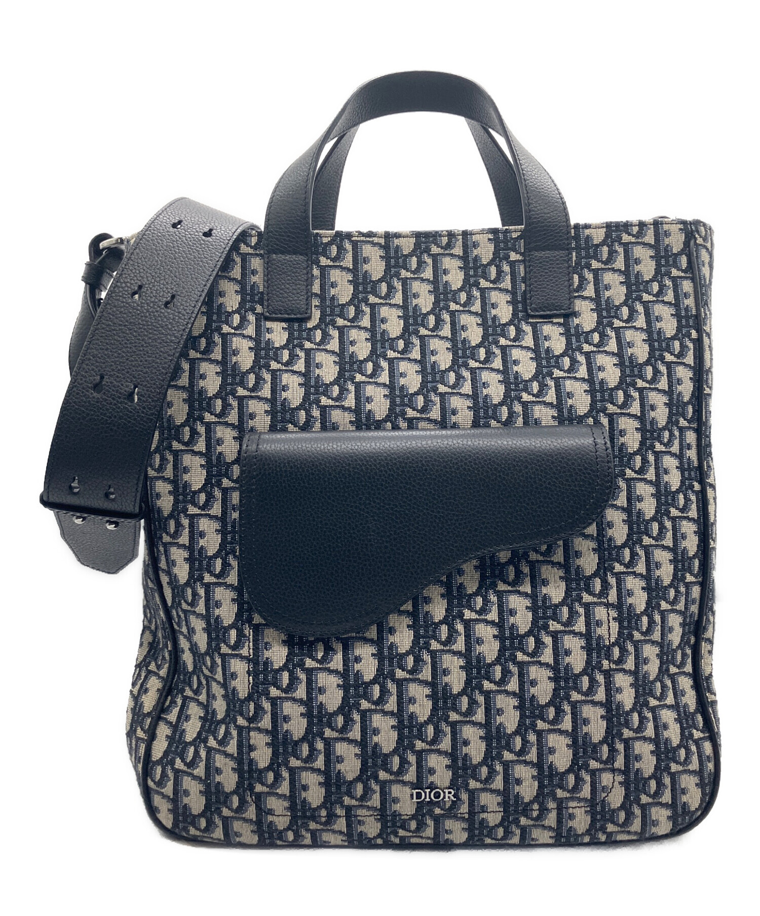 中古・古着通販】Dior (ディオール) オブリークサドル 2WAYトート 