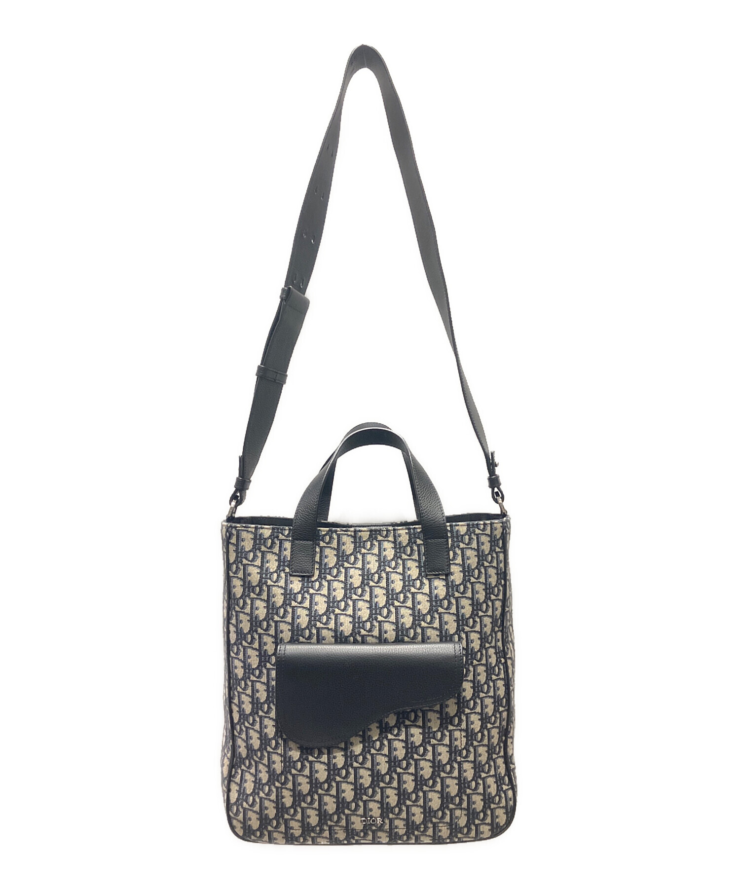 中古・古着通販】Dior (ディオール) オブリークサドル 2WAYトート 