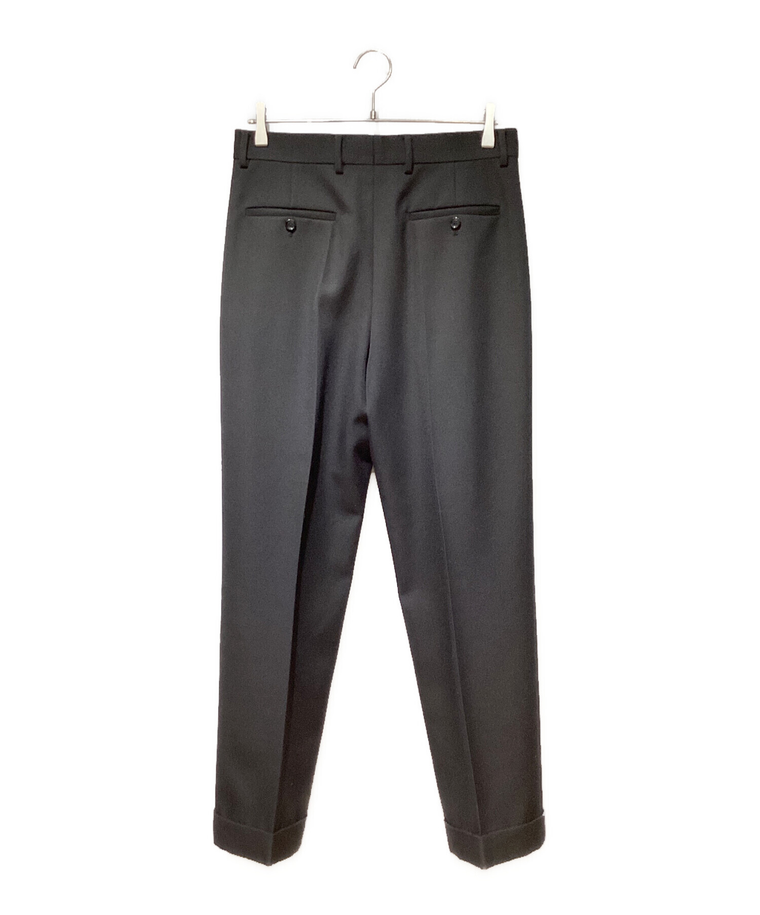 中古・古着通販】CELINE (セリーヌ) ツータックスラックス ブラック