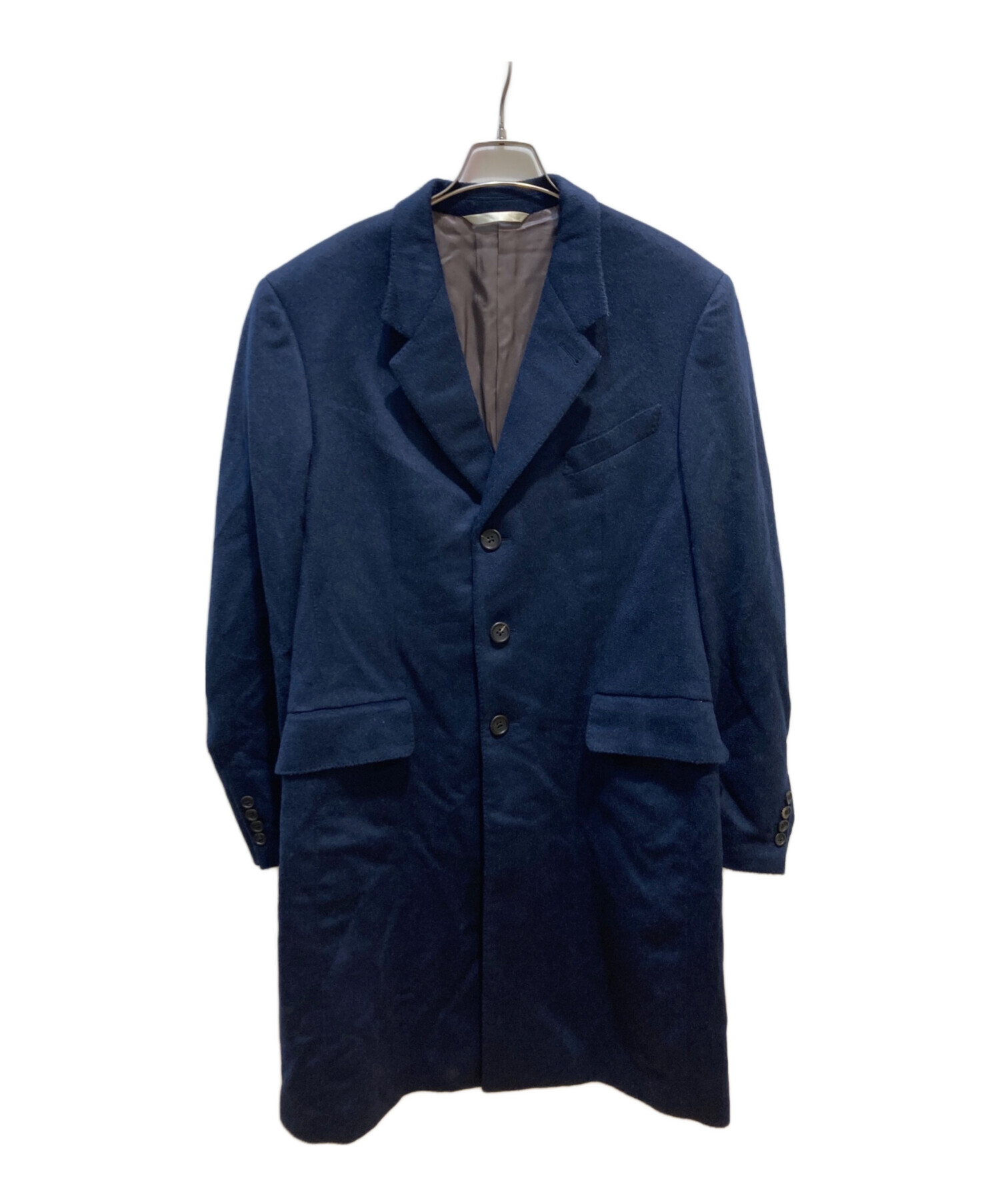 ポールスミス、カシミヤチェスターコート ネイビー