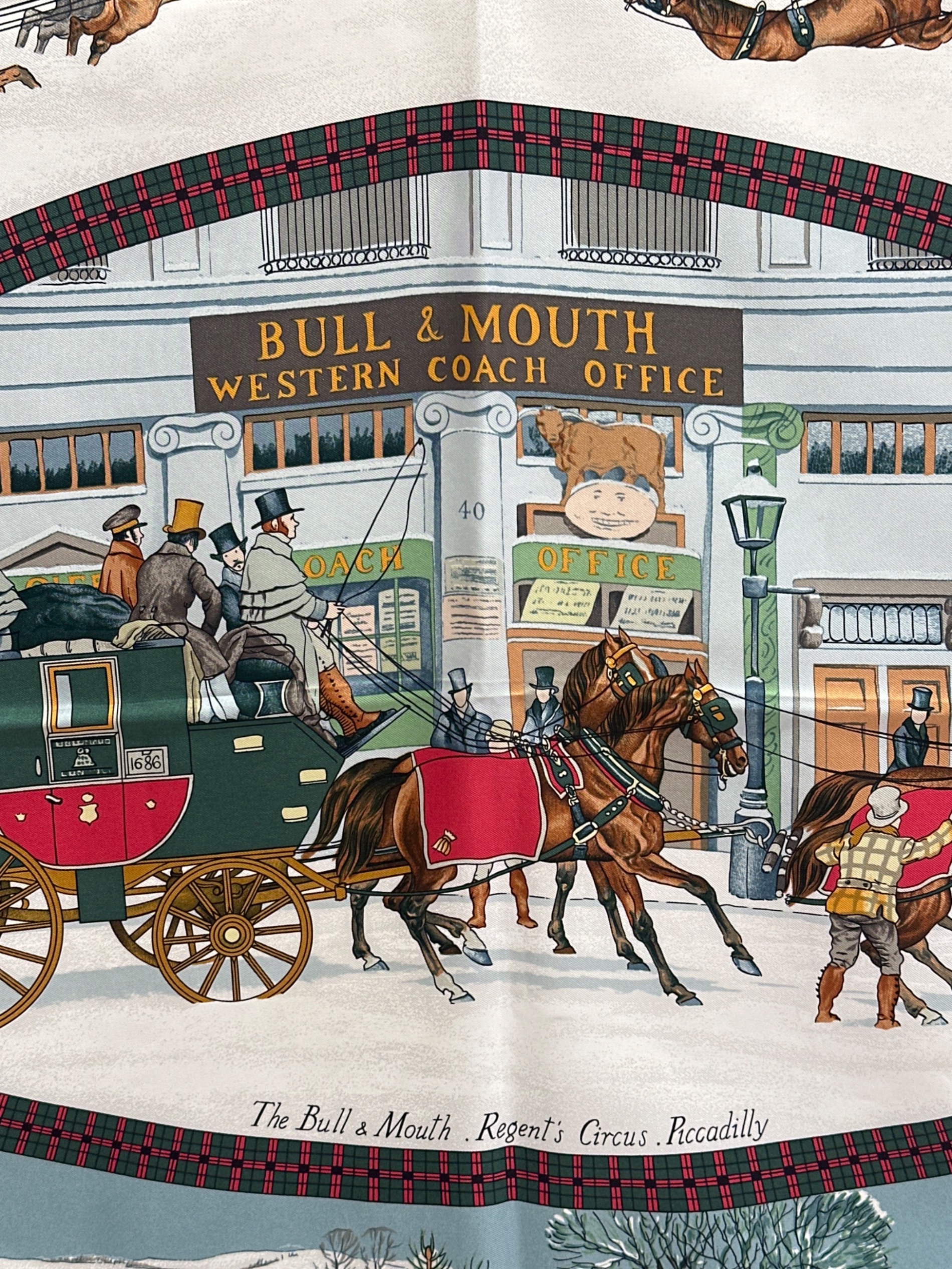 中古・古着通販】HERMES (エルメス) カレ90 BULL＆MOUTH WESTERN COACH