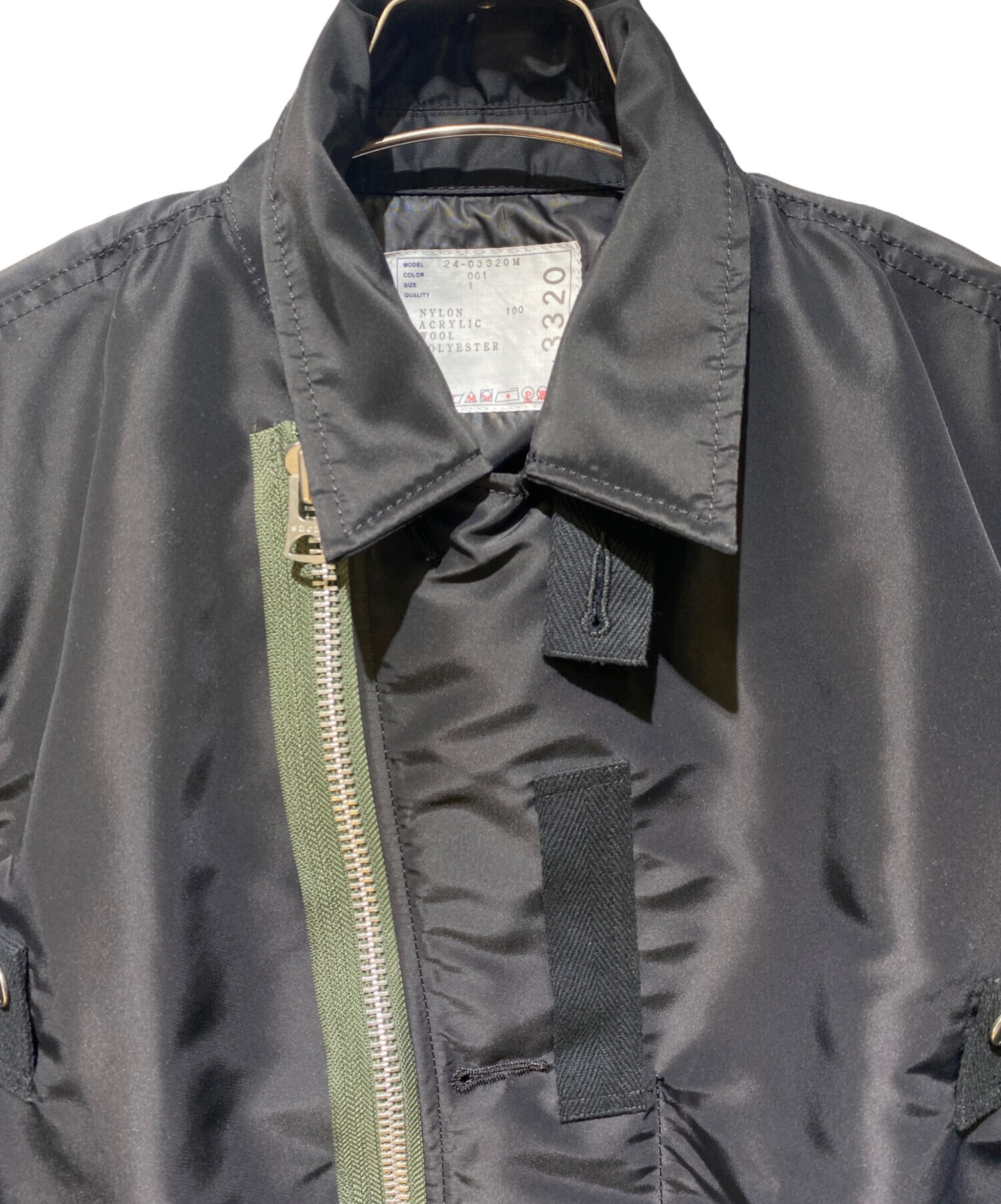 中古・古着通販】sacai (サカイ) 24SS コントラストトリム ボンバー
