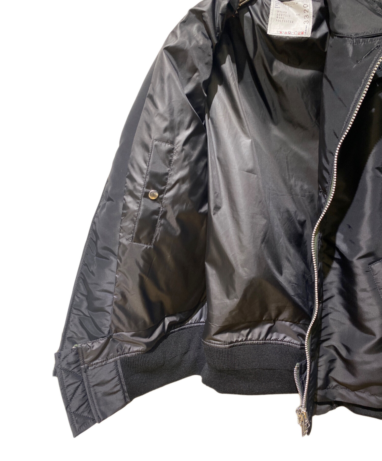 中古・古着通販】sacai (サカイ) 24SS コントラストトリム ボンバー
