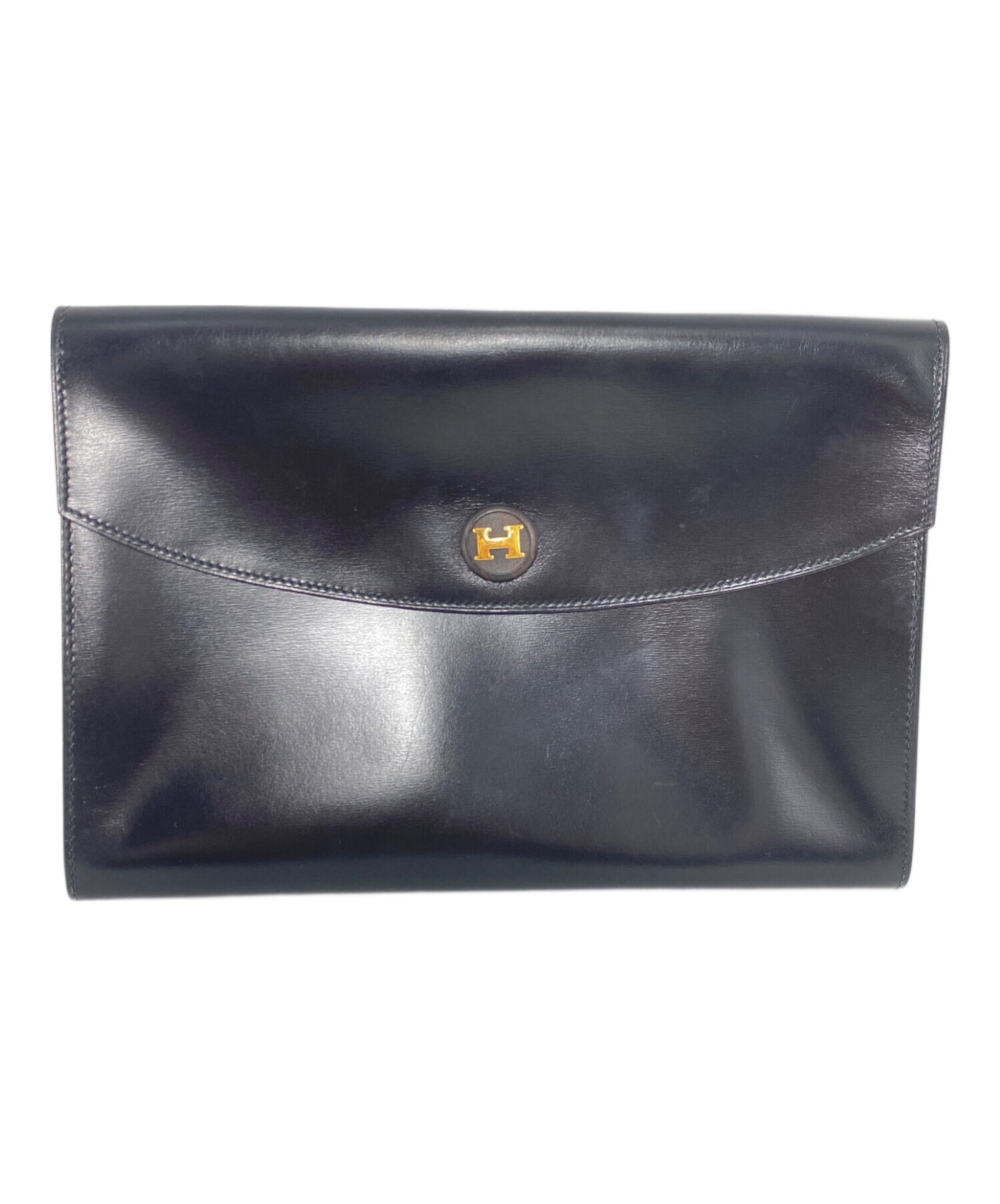 HERMES ブラック ポシェットリオ 中古・古着通販】HERMES (エルメス) ポシェットリオ ブラック サイズ