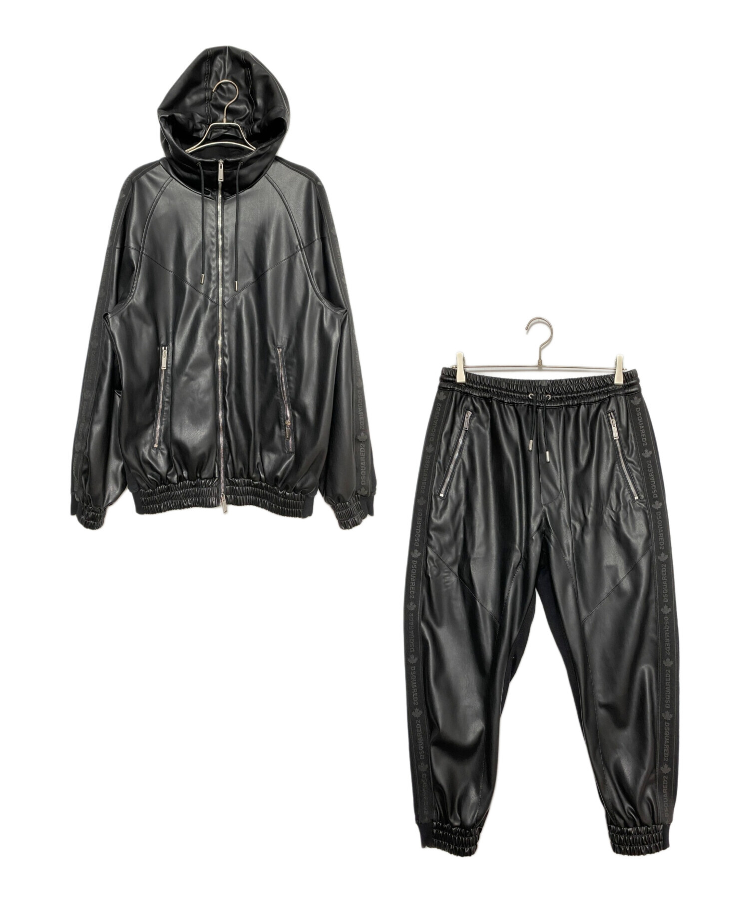 中古・古着通販】DSQUARED2 (ディースクエアード) レザーパーカー