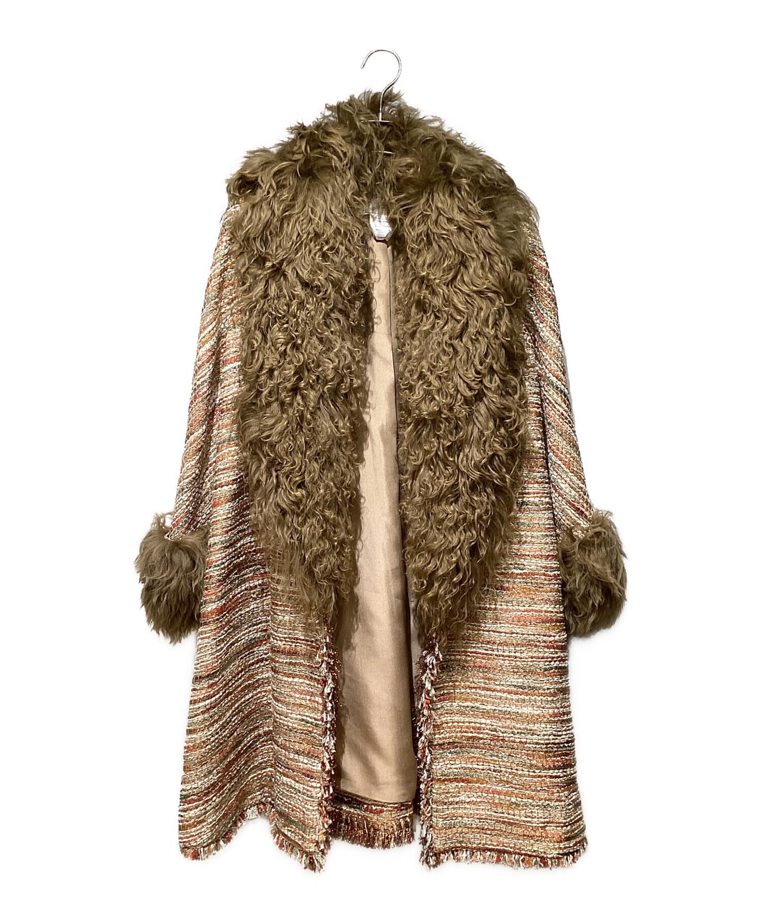 中古・古着通販】CHANEL (シャネル) ツイードファーコート