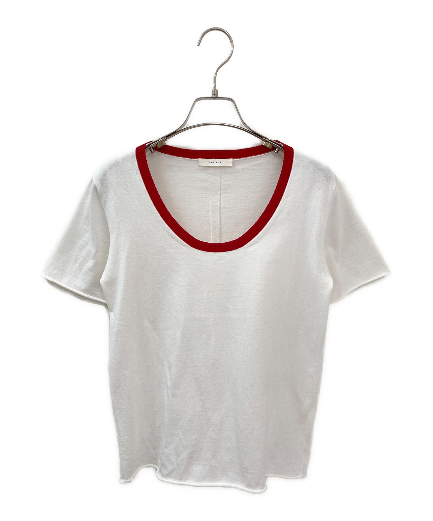中古・古着通販】THE ROW (ザ ロウ) UネックTシャツ ホワイト サイズ 
